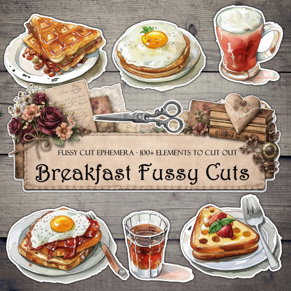 capítulo por capítulo baixar Breakfast Fussy Cuts: Junk Journal Supplies to Cut Out