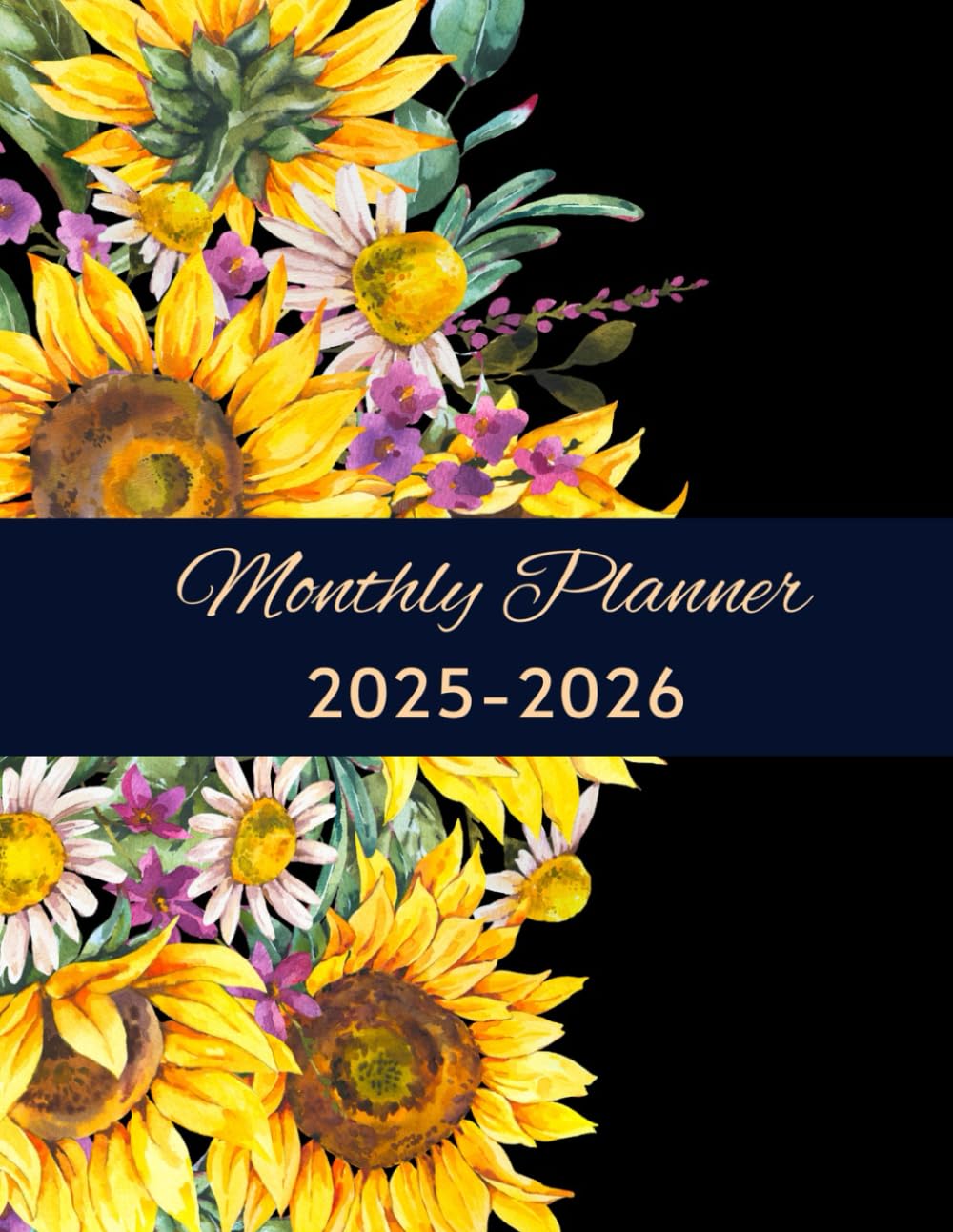 ler totalmente 2025-2026 Monthly Planner aesthetic: Two Years from January 2025 to December 2026 with Motivational Quotes | Sunflower Cover