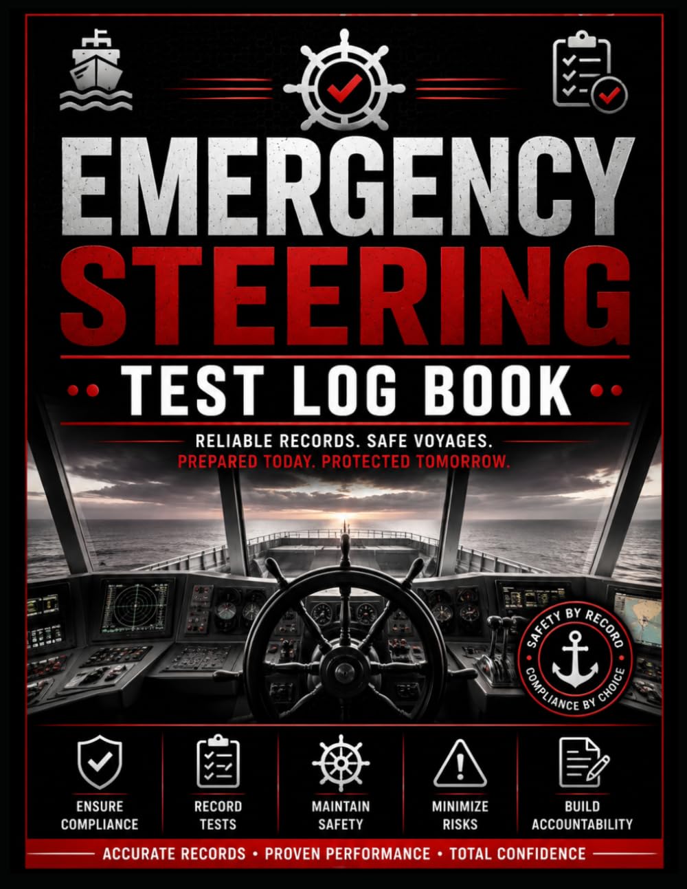 ler totalmente Emergency Steering Test Log Book: Marine Emergency Steering System Test Record for Ships, Vessels, Steering Gear Checks, Alarms, Test Results and Crew Sign-Off