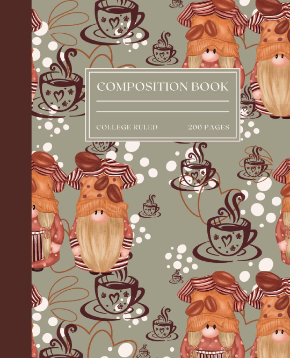 capítulo por capítulo baixar Coffee Gnome Composition Notebook College Ruled: Aesthetic Composition Notebook College Ruled Kawaii Coffee, 200 7.5x9.25 College Ruled Pages