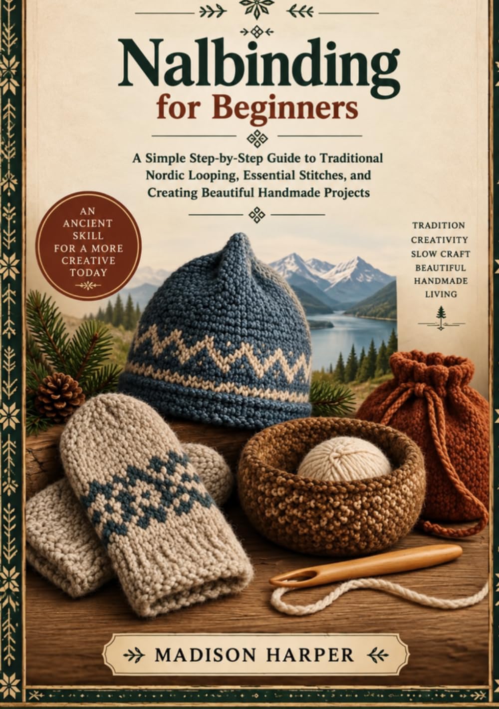 ler totalmente NALBINDING FOR BEGINNERS: A Simple Step-by-Step Guide to Traditional Nordic Looping, Essential Stitches, and Creating Beautiful Handmade Projects