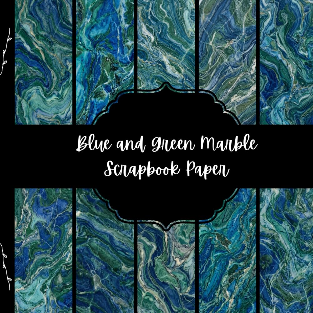 capítulo por capítulo baixar Blue and Green Marble Scrapbook Paper, Cold Colors Junk Journal Paper, Stone Decorative Paper, DIY Projects, Origami, Collage Sheets, Decoupage Paper, 10 Designs, Double Sided