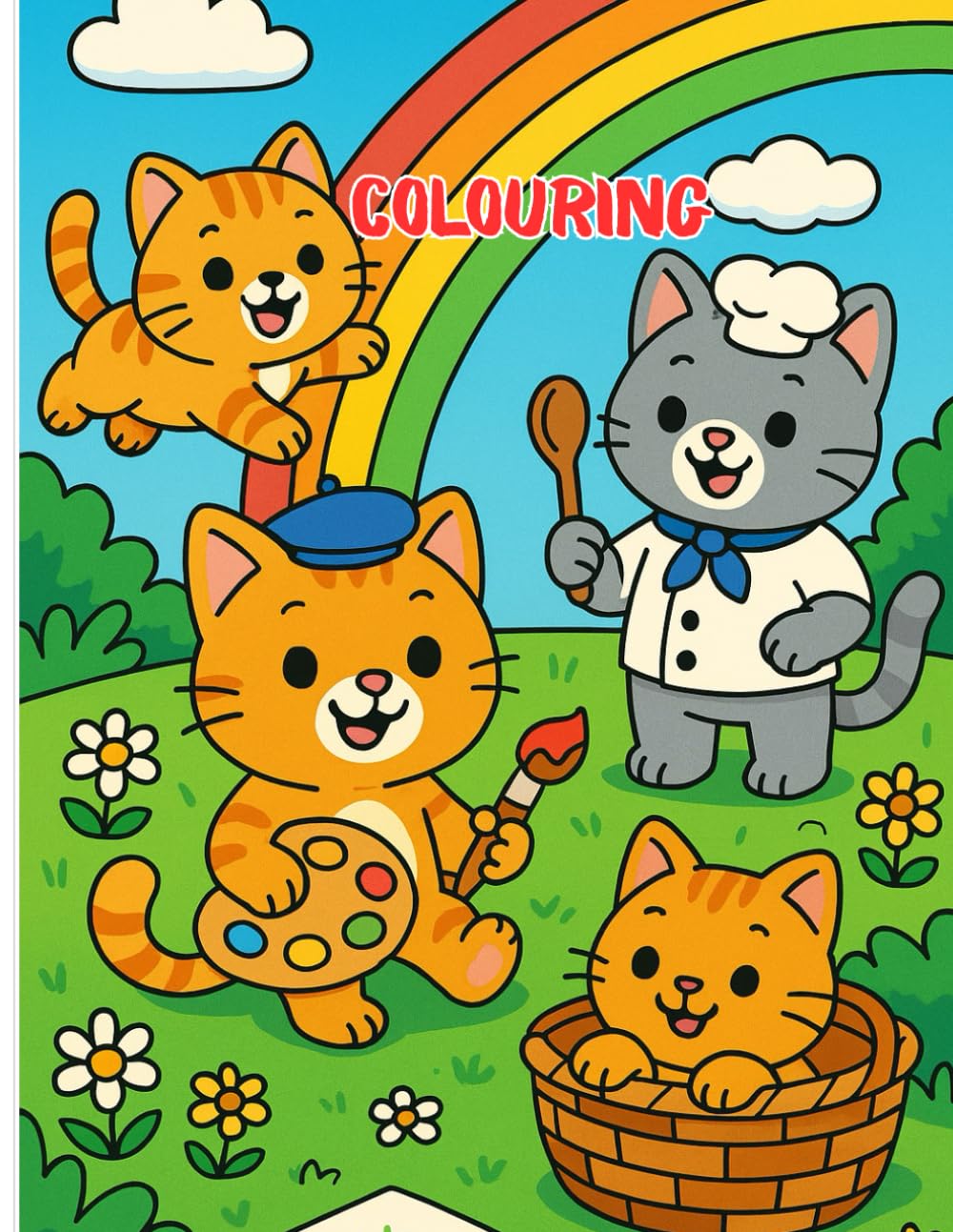 Toddler Coloring Book with Cute Cats (Ages 2–4): Big and Simple Cat Pictures for Toddlers and Preschoolers to Colour baixar o livro de graça