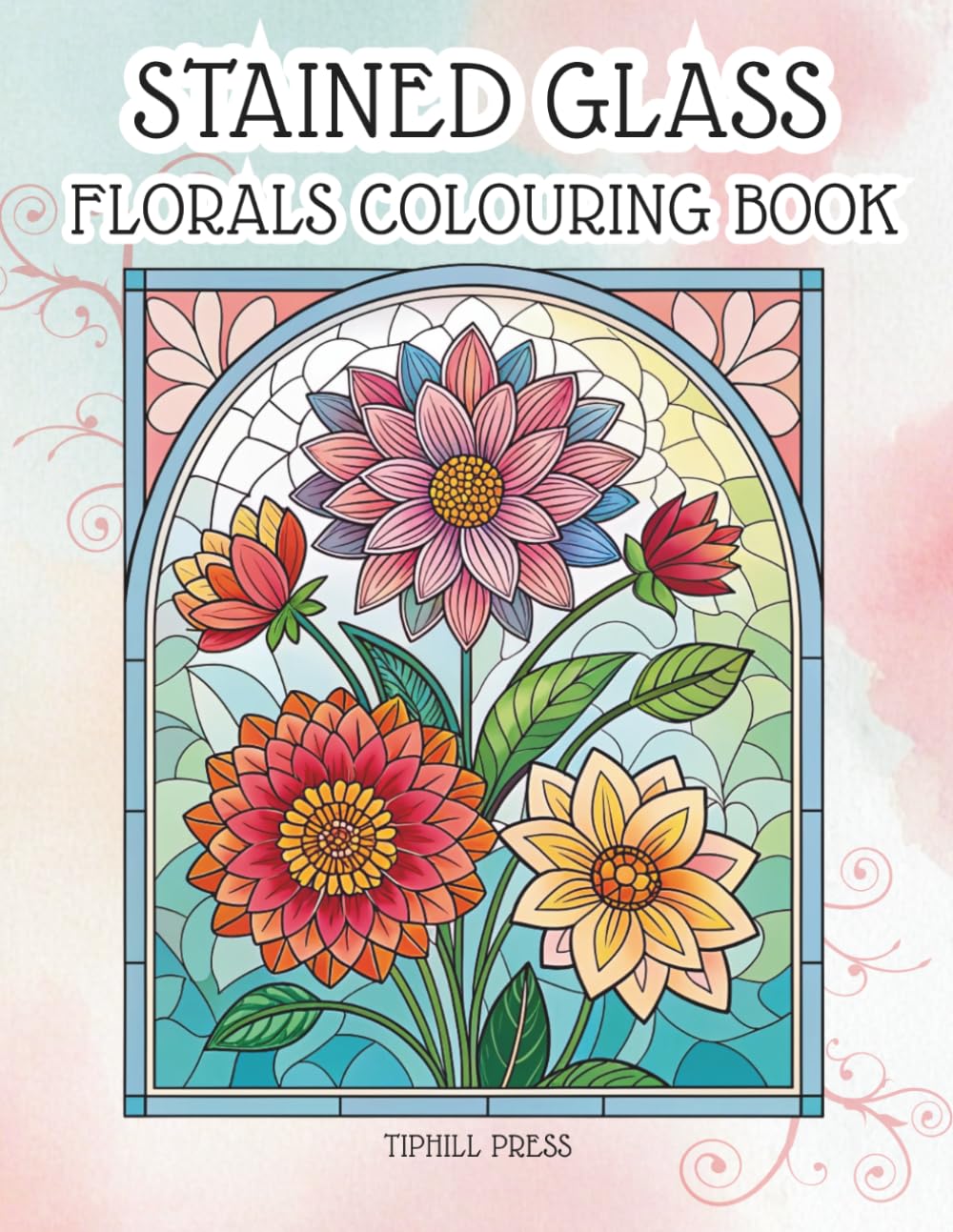 Stained Glass Florals Colouring Book baixar o livro de graça