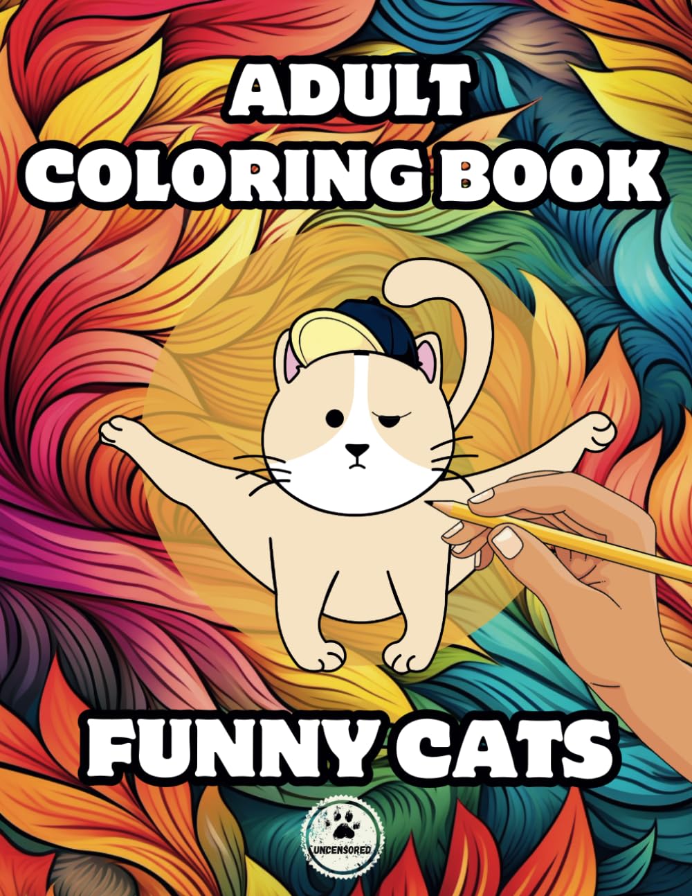Adult Coloring Book Funny Cats: Swearing Cats Coloring Pages with Mandalas Geometric Patterns and Shapes baixar livro de graça