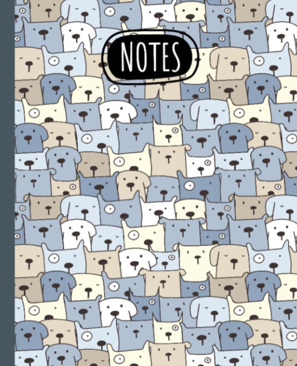 Journal and Sketchbook: Composition Size (7.5"x9.75") With Lined and Blank Pages, Perfect for Journal, Doodling, Sketching and Notes: Blue Tan Dogs baixar o livro de graça