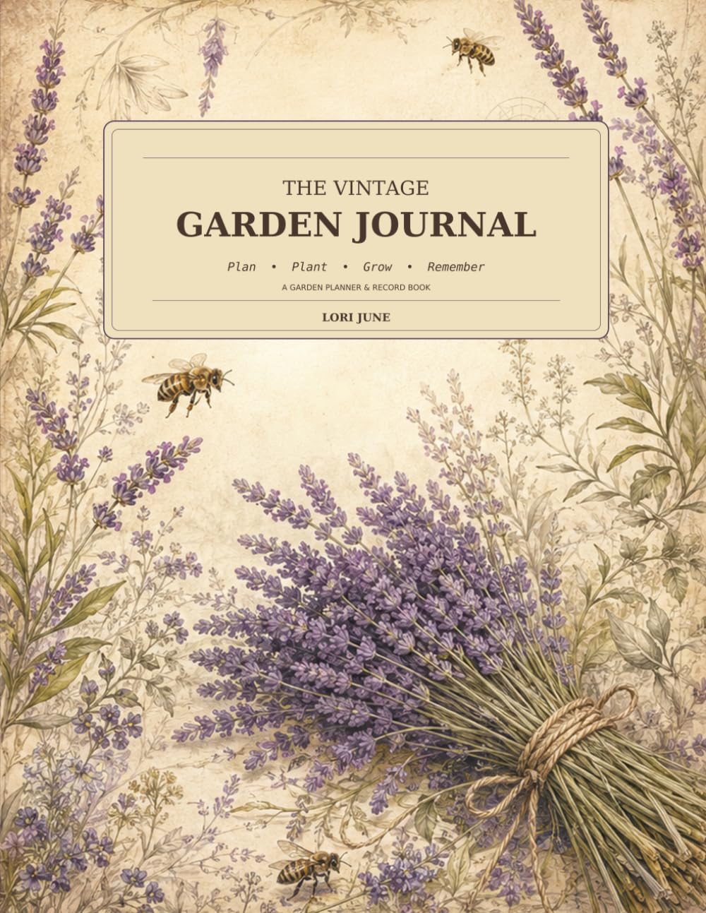 capítulo por capítulo baixar The Vintage Bee and Lavender Garden Journal: A Garden Planner and Record Book