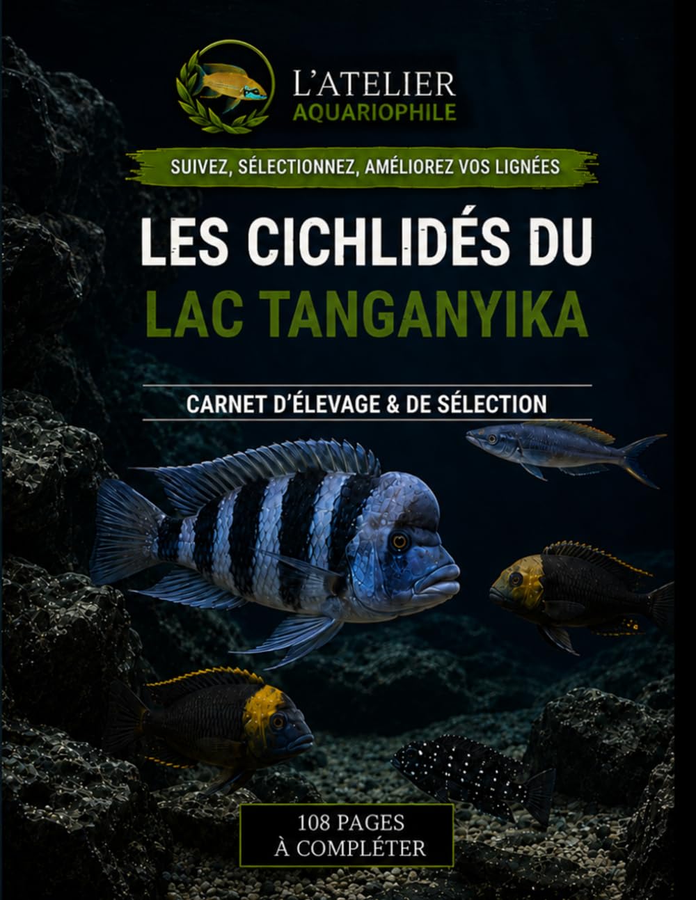 Les Cichlidés du Lac Tanganyika: Carnet d’élevage & de sélection (French Edition)
