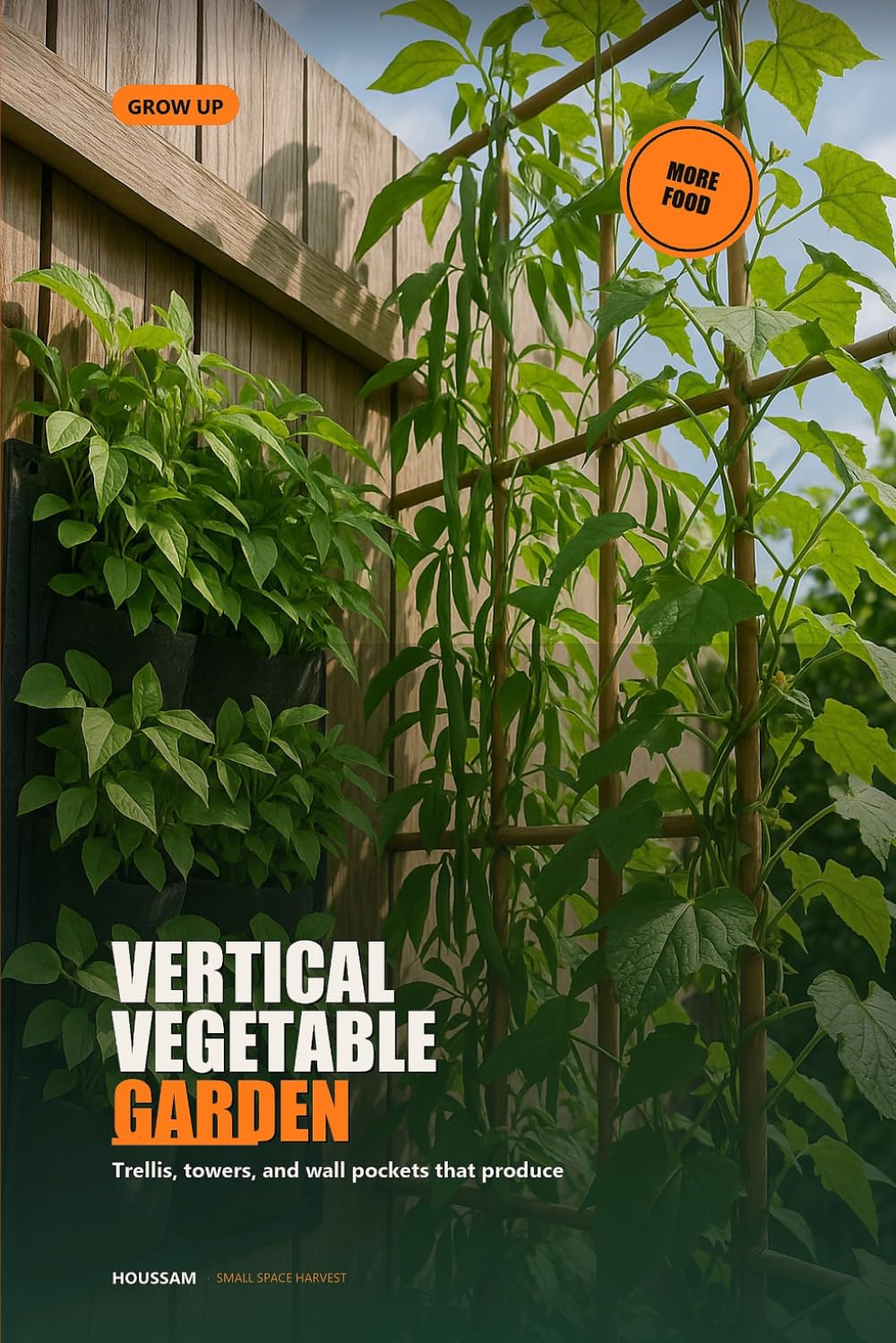 ler totalmente Vertical Vegetable Garden: Trellises, towers, and wall pockets that actually produce