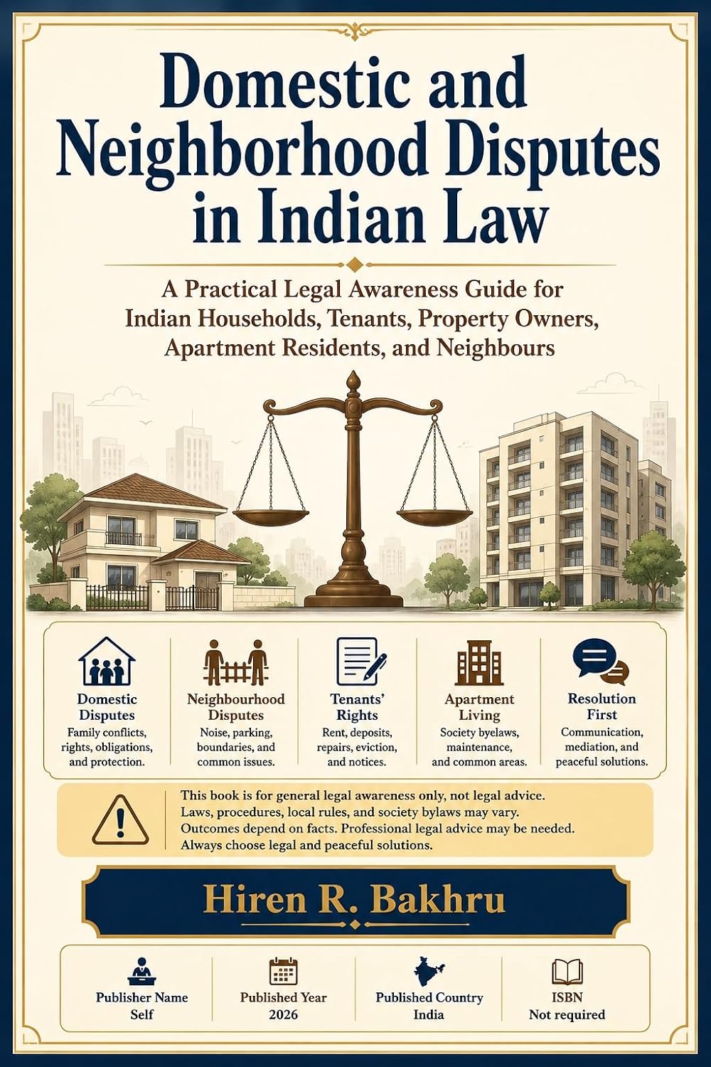 capítulo por capítulo baixar Domestic and Neighborhood Disputes in Indian Law: A Practical Legal Awareness Guide for Indian Households, Tenants, Property Owners, Apartment Residents,... (Indian Law Made Simple) (English Edition)