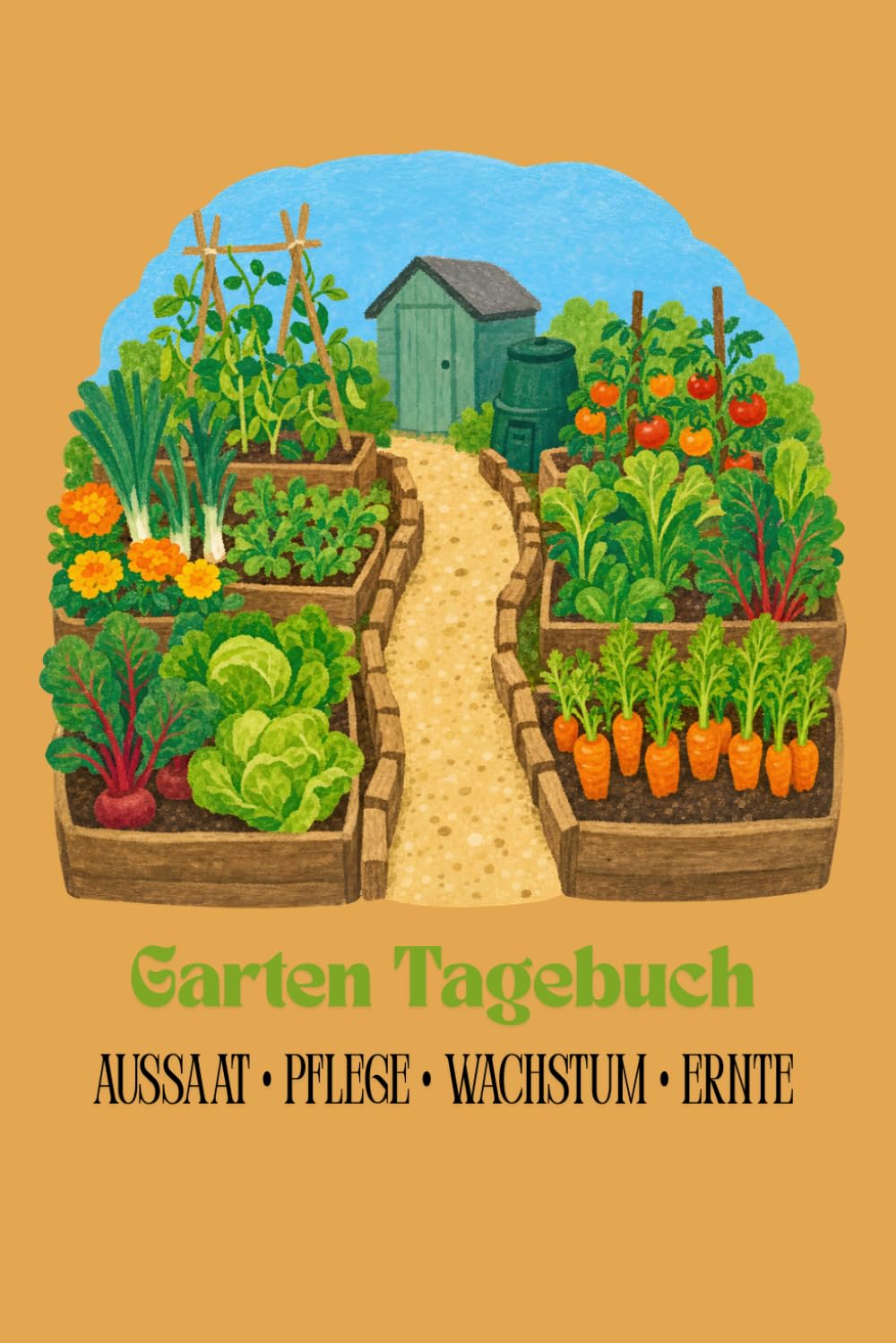 Garten-Tagebuch – Mein Gartenjahr: Aussaat, Pflanzenpflege, Wachstum & Ernte – Persönliches Gartentagebuch für Hobbygärtner (German Edition) baixar o livro de graça