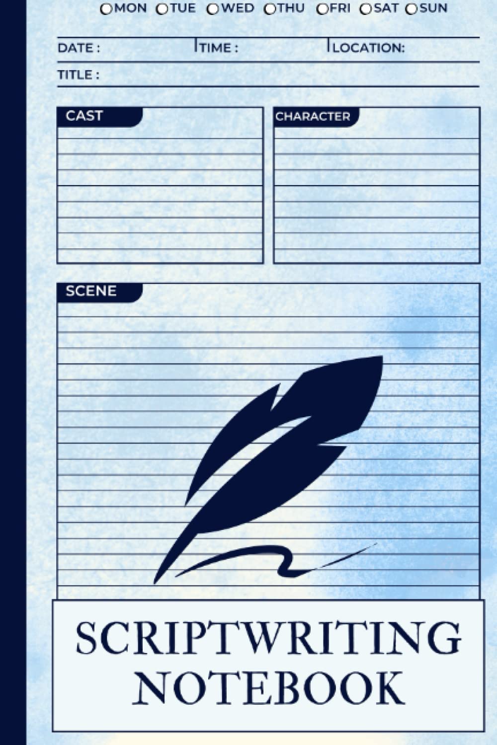 ler totalmente Scriptwriting Notebook: Screenplay Writing Journal To Keep Record Of Date, Time, Location, Title, Cast, Character, Scene ǀ Perfect Gifts For Script Writers ǀ 6’’x 9’’ 120 Pages