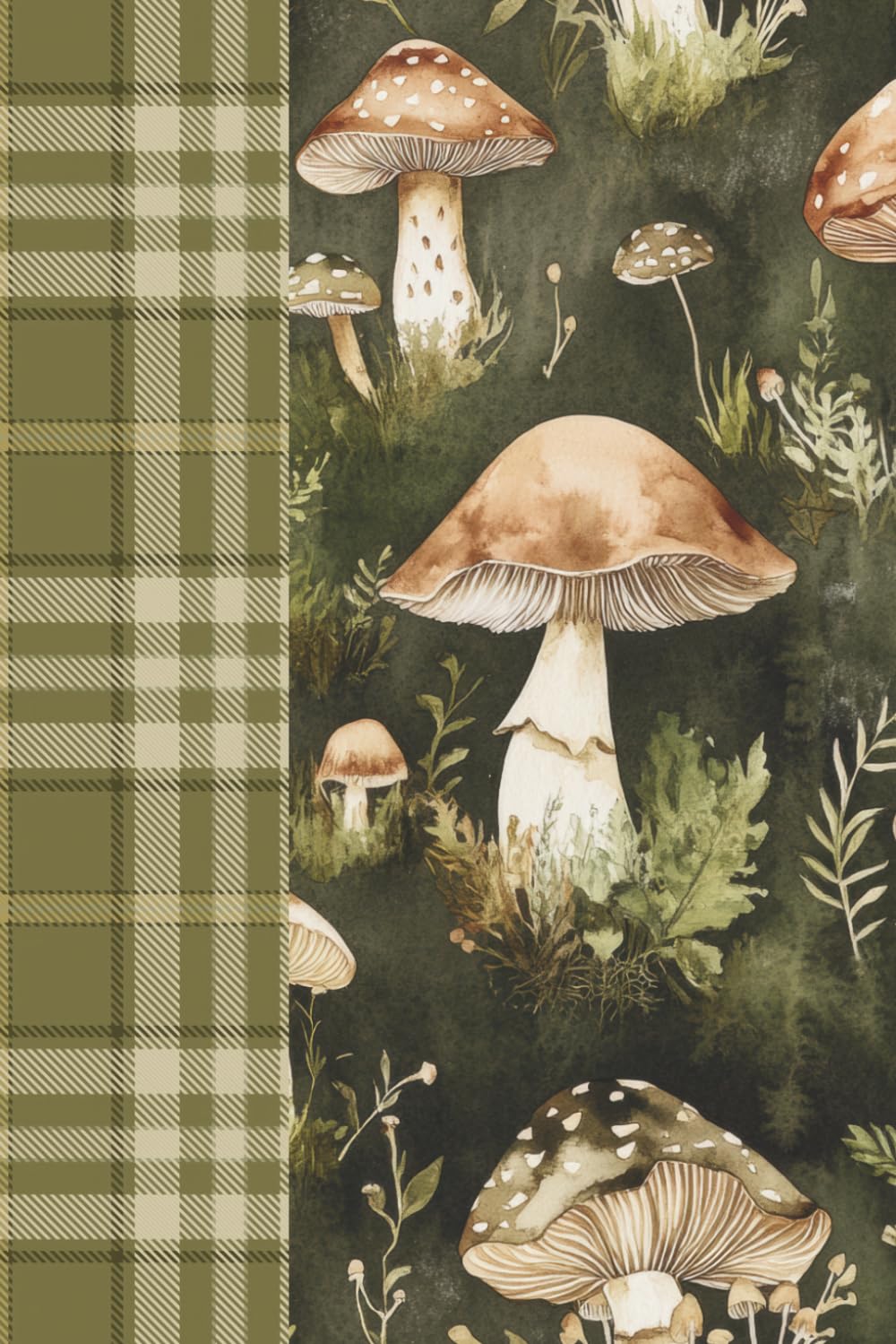 Mushroom Journal: Organize Your Thoughts With This Green Plaid Fungi Notebook baixar livro de graça