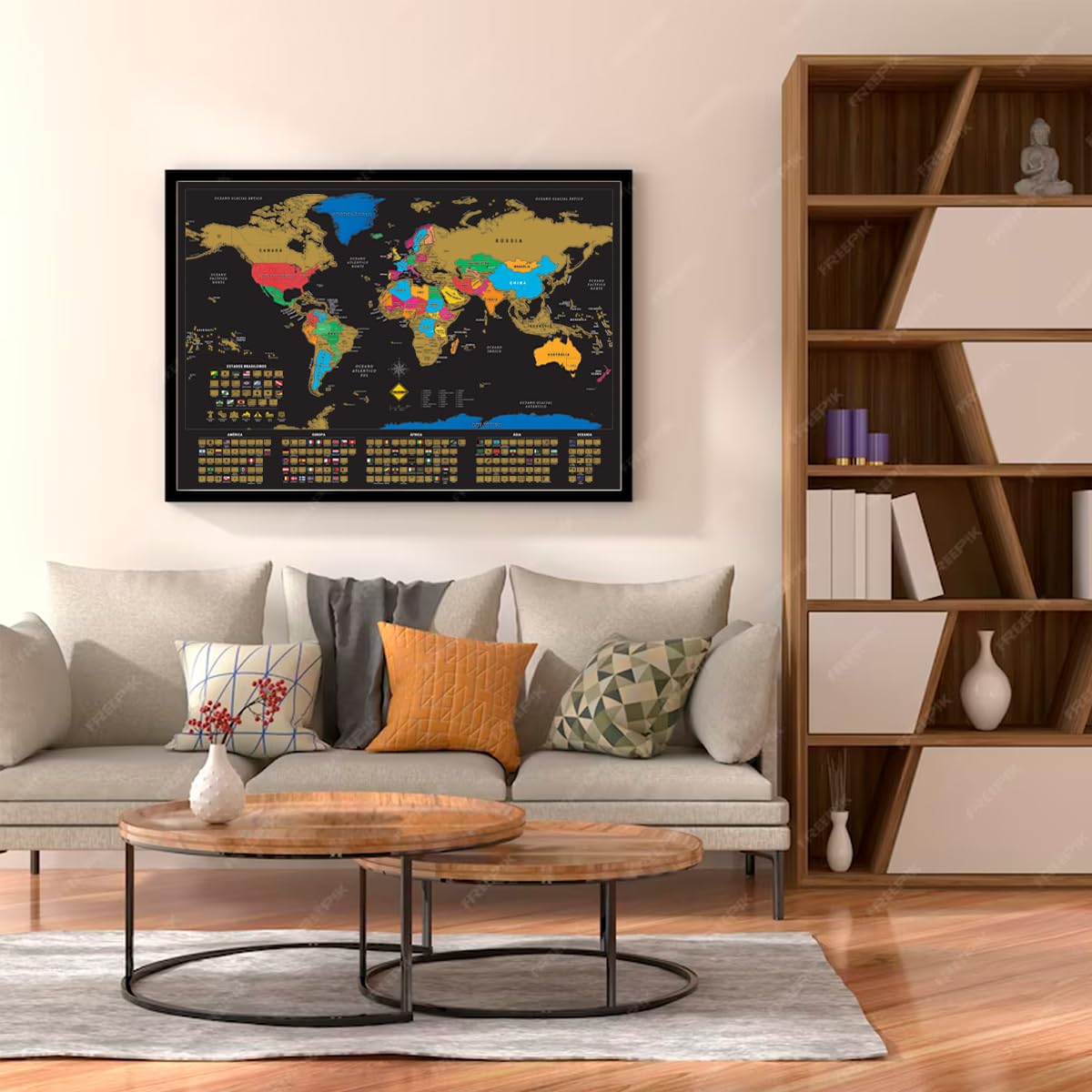 capítulo por capítulo baixar Mapa Mundi Raspadinha C/Bandeiras 50x70 Com Moldura