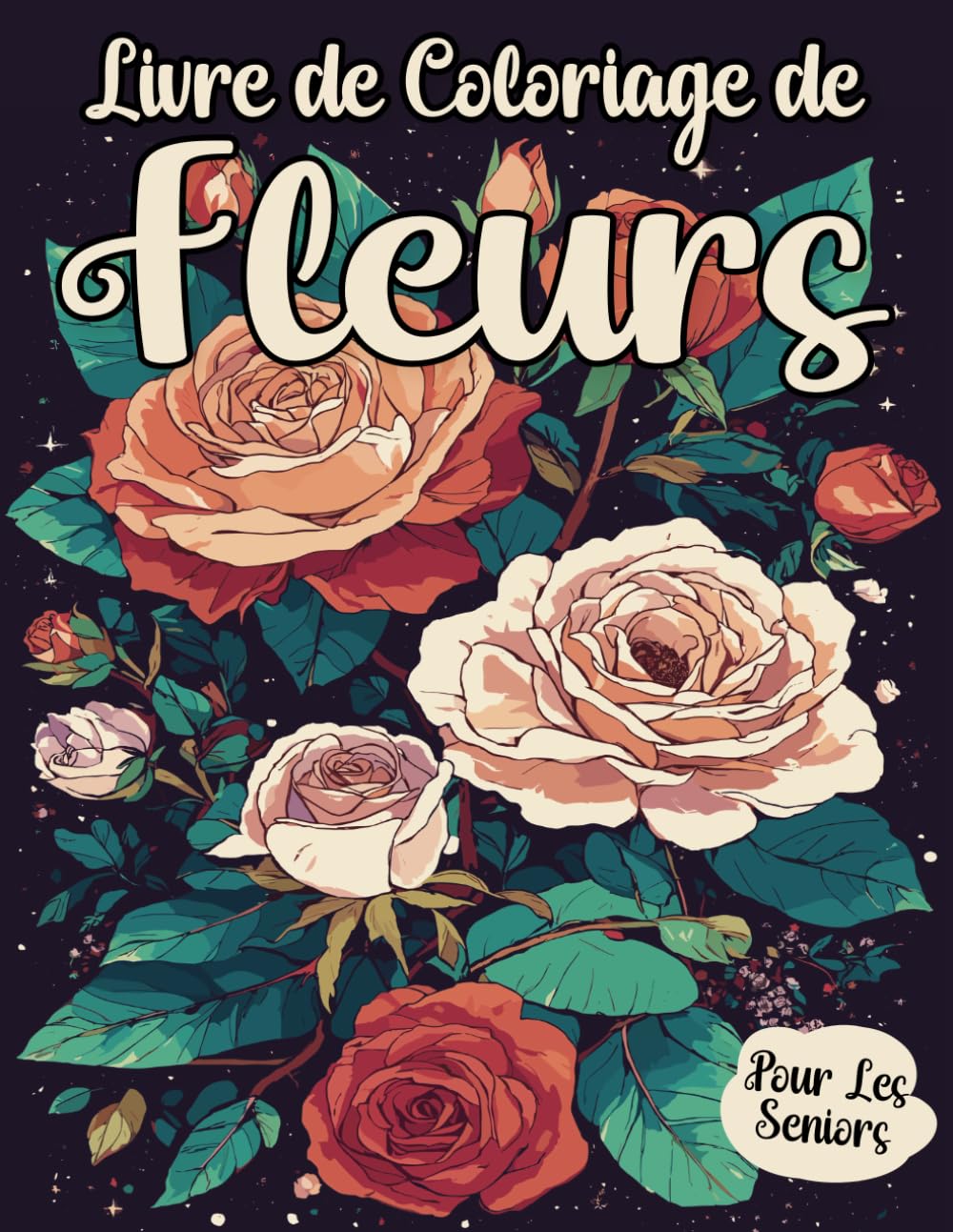 capítulo por capítulo baixar Livre de Coloriage de Fleurs pour Les Seniors: Un livre de coloriage simple et relaxant pour les seniors avec des motifs floraux faciles. (French Edition)