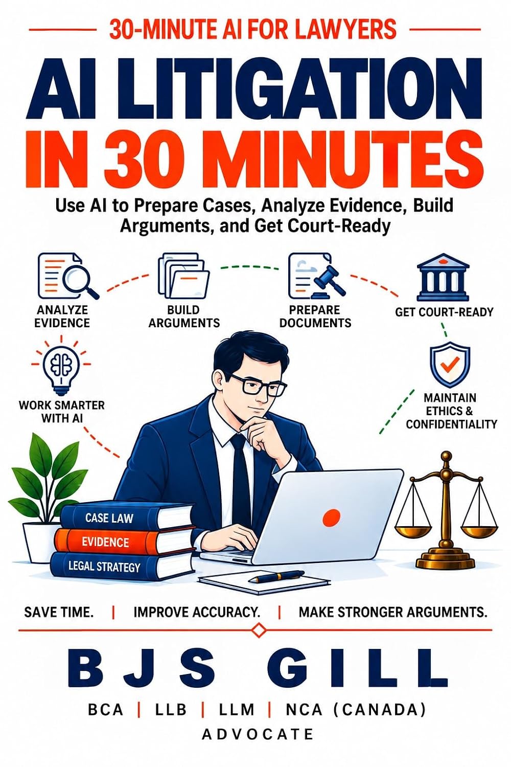 AI Litigation in 30 Minutes: Use AI to Prepare Cases, Analyze Evidence, Build Arguments, and Get Court-Ready (30-Minute AI for Lawyers Book 5) (English Edition) baixar livro de graça