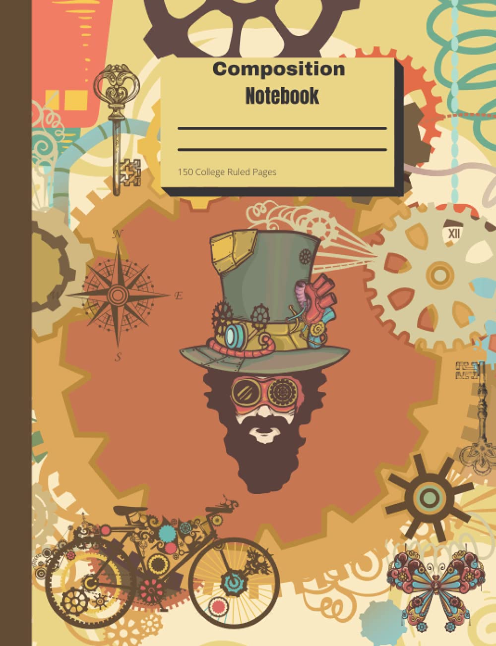 Composition Notebook: 150 College Ruled Pages, Steampunk Notebook, Cool Theme, Writing, Homework, Notes, Recipe Writing, Journal baixar livro de graça
