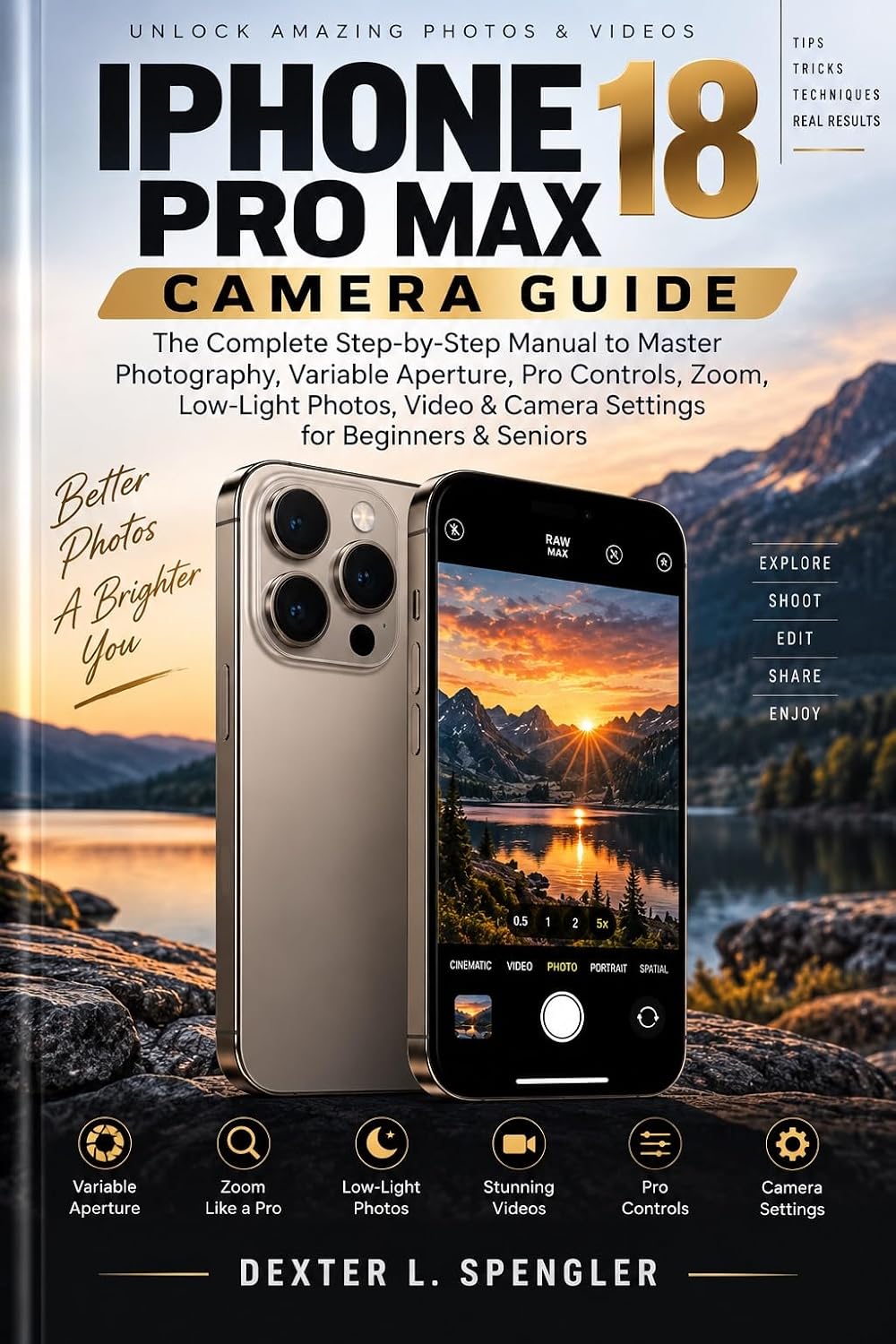 capítulo por capítulo baixar IPHONE 18 PRO MAX CAMERA GUIDE: The Complete Step-by-Step Manual to Master Photography, Variable Aperture, Pro Controls, Zoom, Low-Light Photos, Video... for Beginners & Seniors (English Edition)