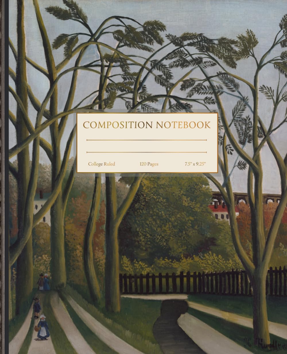 capítulo por capítulo baixar Composition Notebook College Ruled: 120 Pages, 7.5 x 9.25 Inches | Vintage Park Landscape Fine Art Illustration | French Post-Impressionist Landscape Painting Journal for School, Work & Note-Taking