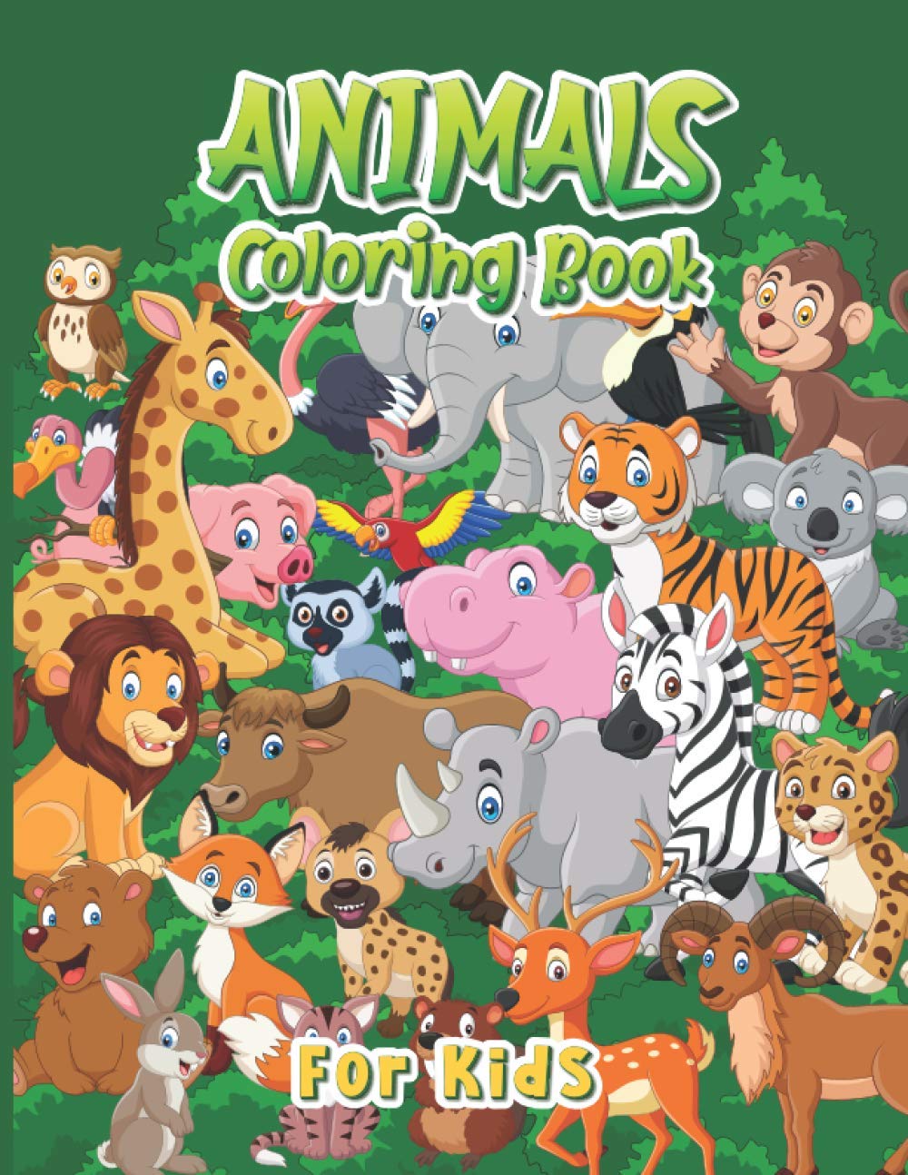 ler totalmente Animals Coloring Book For Kids: All Forest Animals On Cover - Activities Coloring Book Contains Baby Animals from Forests Jungles Oceans & Farms For Boys and Girls And Kids ages 4-8