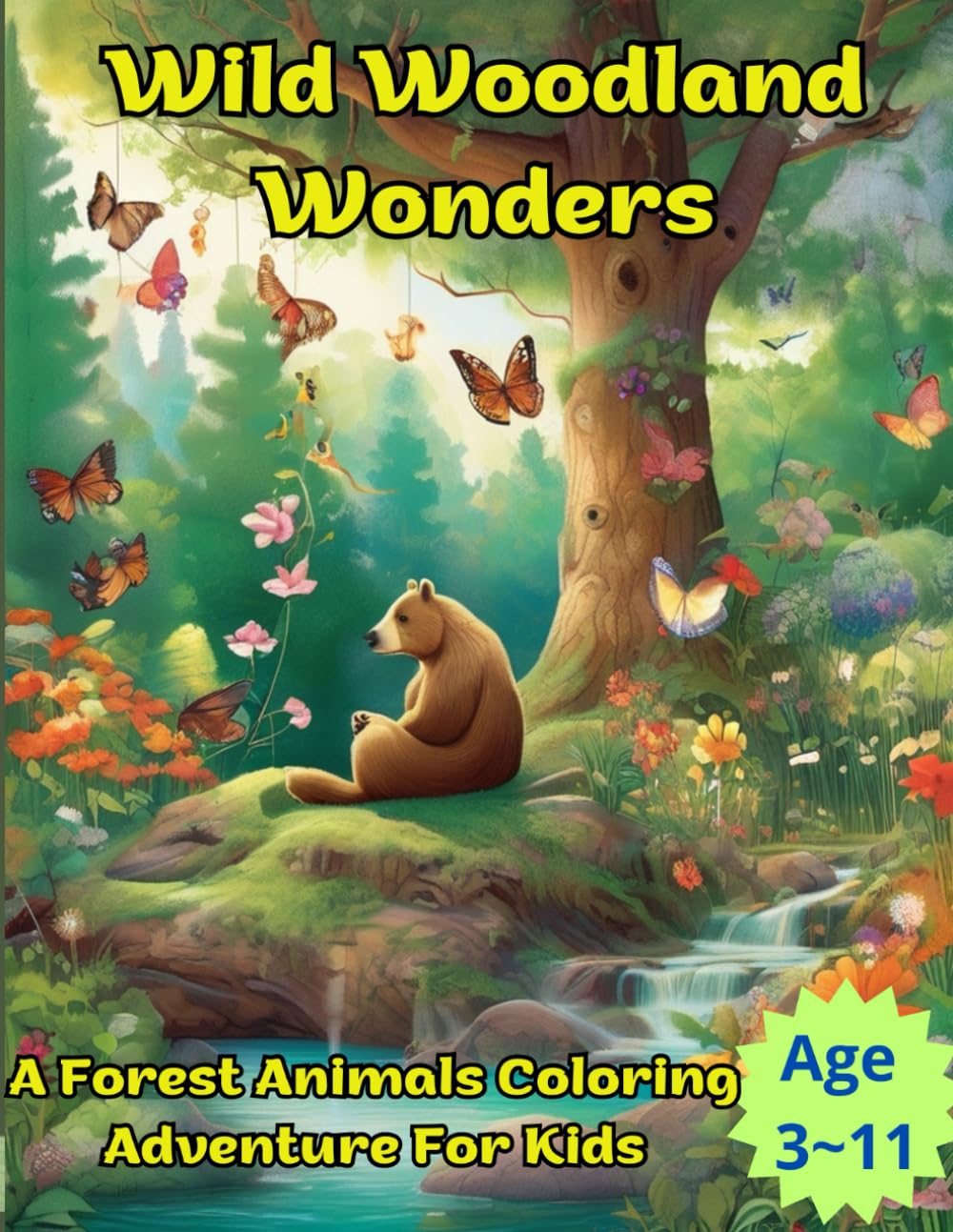 ler totalmente Wild Woodland Wonders: A Forest Animals Coloring Adventure for Kids