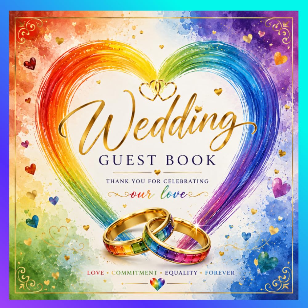 Rainbow Wedding Guestbook: A Fabulous and Fun Keepsake of Love with Guest Messages, Photo Pages & Gift Tracking baixar livro de graça