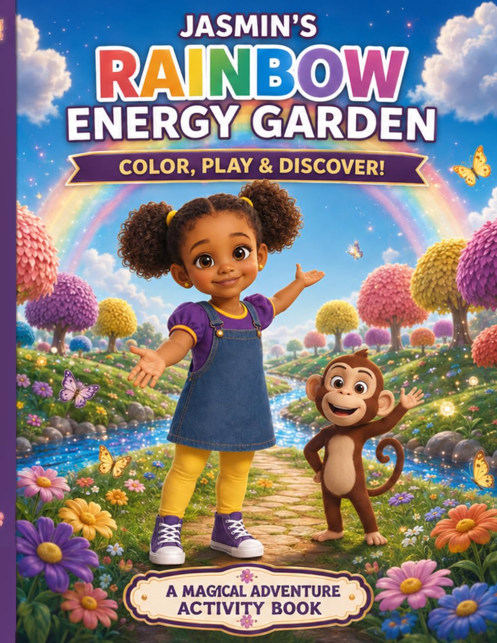 Jasmin and the Rainbow Energy Garden: Coloring & Activity Storybook.