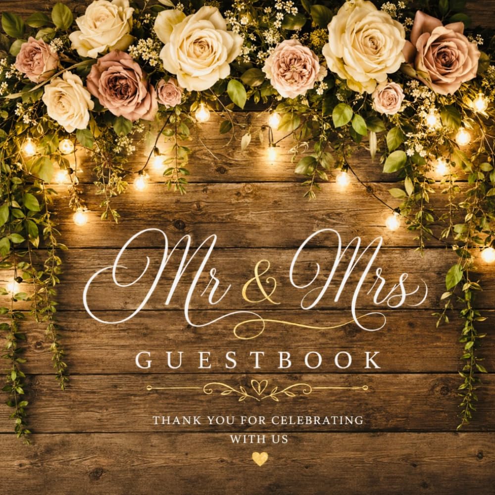 ler totalmente Rustic Boho Wedding Guest Book: With Space for over 200 Guest Messages, Well Wishes, Gift Log & Photo Memories