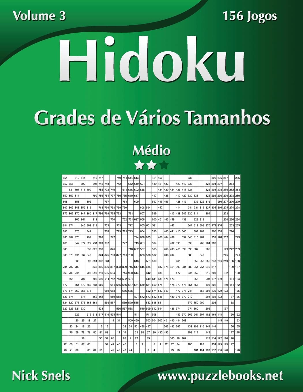 Hidoku Grades de Vários Tamanhos - Médio - Volume 3 - 156 Jogos baixar livro de graça
