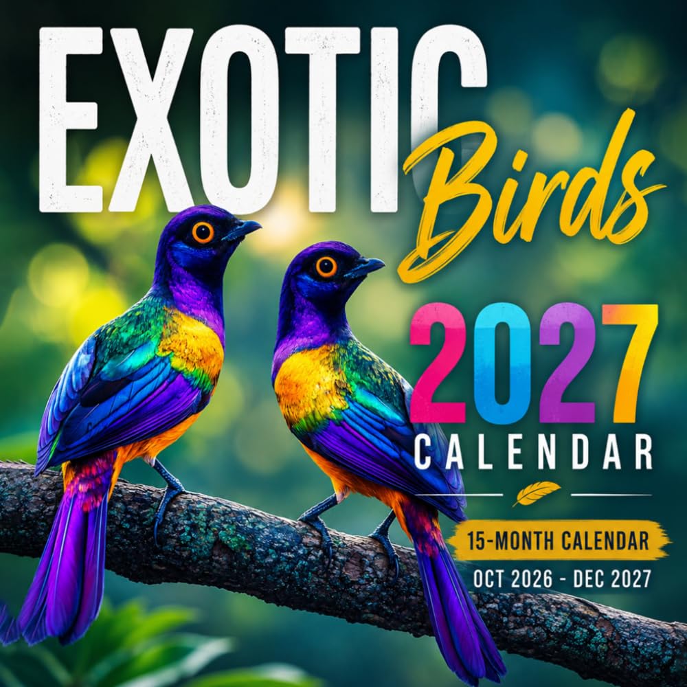 Exotic Birds Calendar 2027: Spectacular Feathered Wonders From Around the World baixar o livro de graça