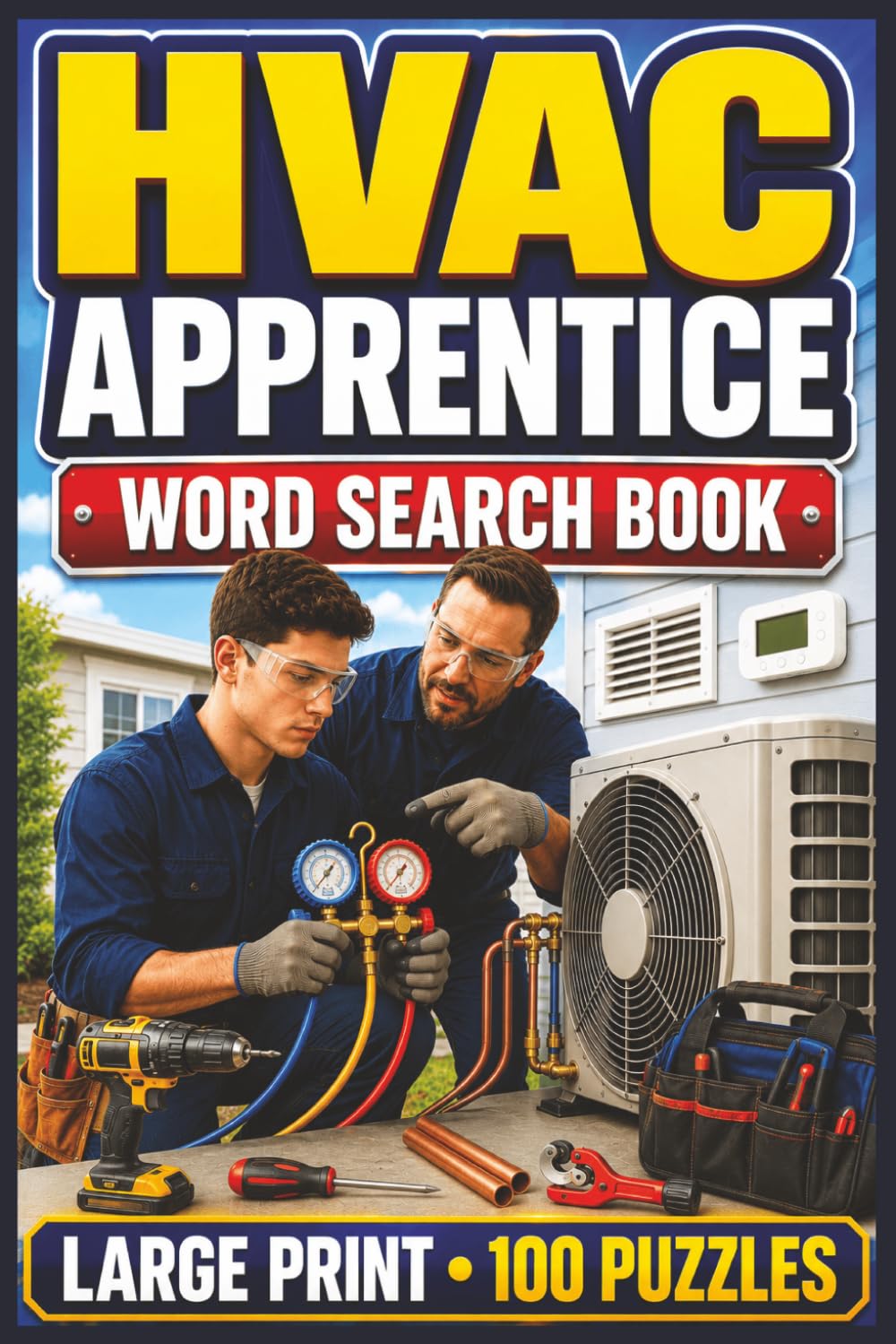 ler totalmente HVAC Apprentice Word Search: Large Print Book with 100 Puzzles on HVAC Electrical Troubleshooting, HVAC Maintenance, and HVAC Training
