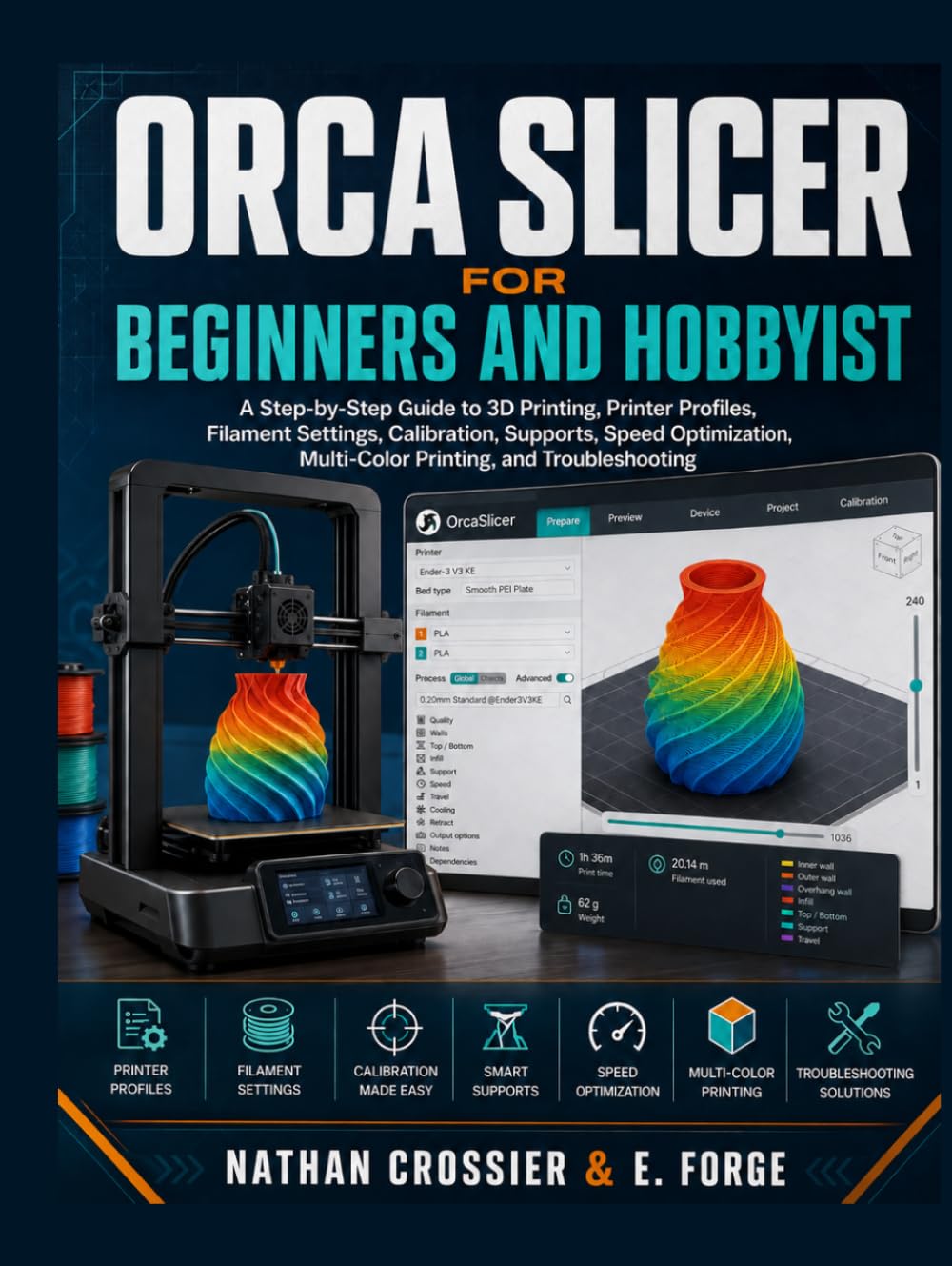 ORCA SLICER FOR BEGINNERS AND HOBBYISTS: A Step-by-Step Guide to 3D Printing, Printer Profiles, Filament Settings, Calibration, Supports, Speed Optimization, Multi-Color Printing, and Troubleshooting baixar o livro de graça