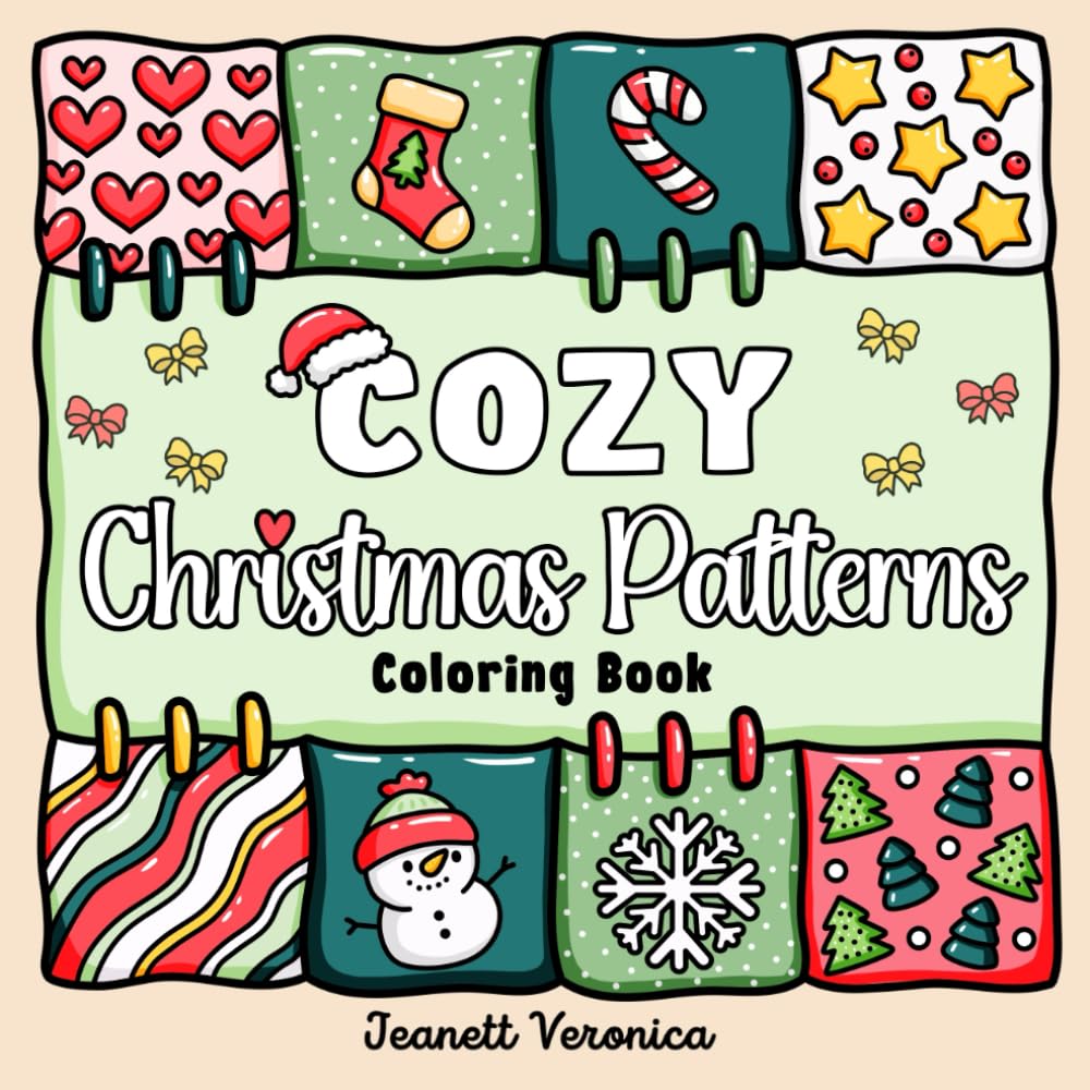 ler totalmente Cozy Christmas Patterns: Coloring Book with Bold and Easy Designs for Adults & Kids (Bold & Easy)
