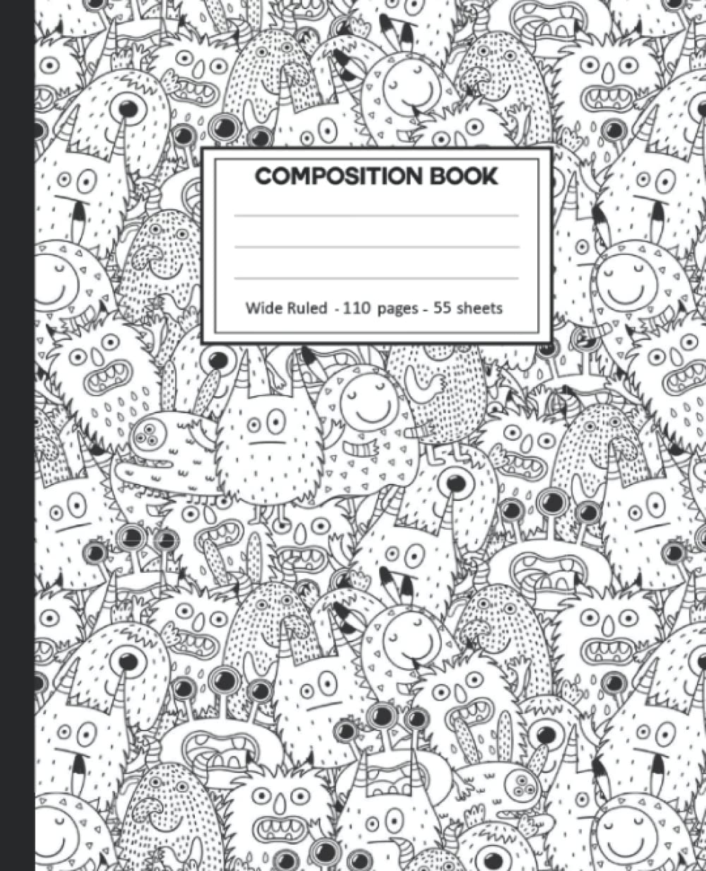 Composition Notebook: Monsters Wide Ruled Lined. baixar o livro de graça