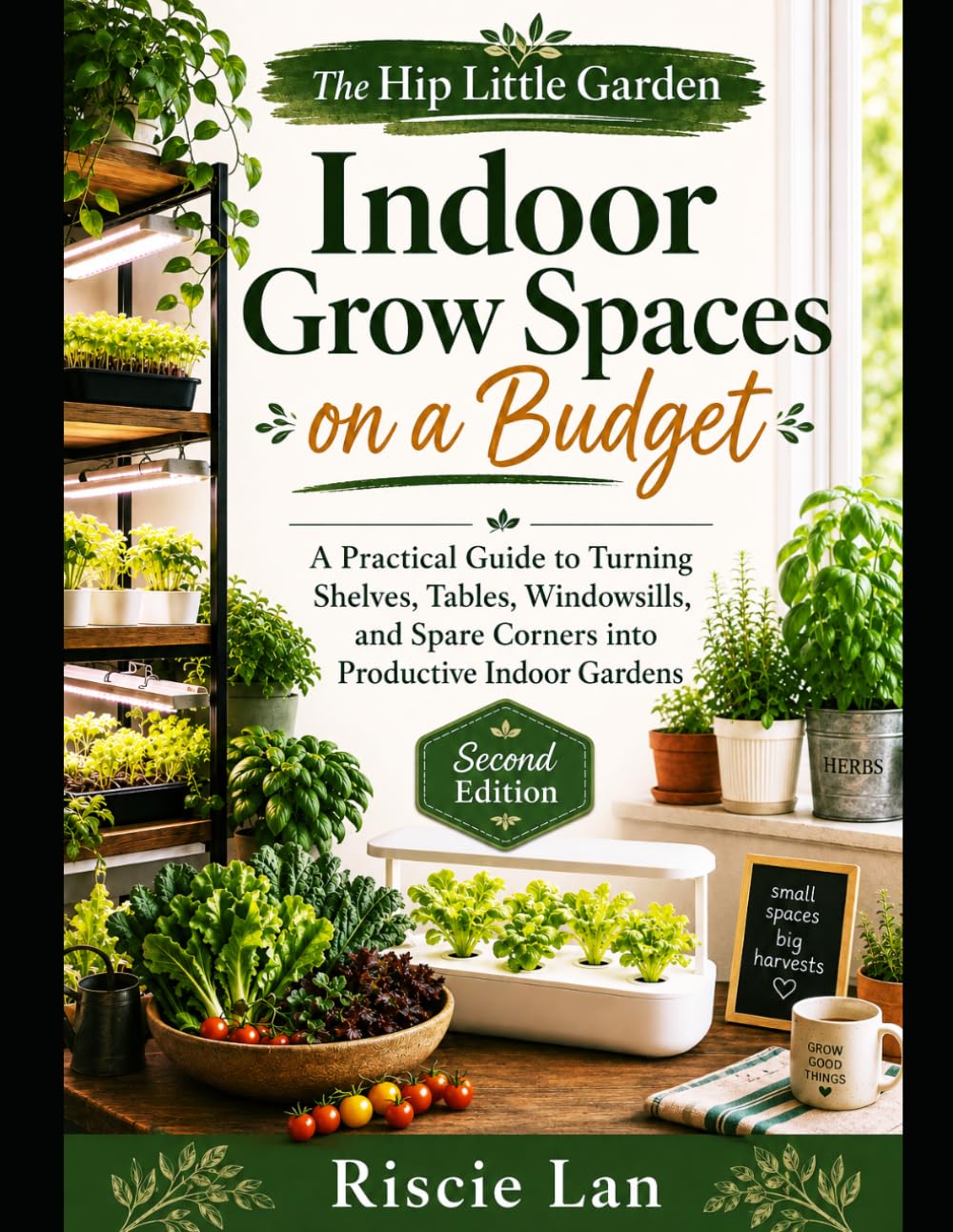 The Hip Little Garden: Indoor Grow Spaces on a Budget: A Practical Guide to Turning Shelves, Tables, Windows, and Spare Corners into Productive Indoor Gardens baixar o livro de graça