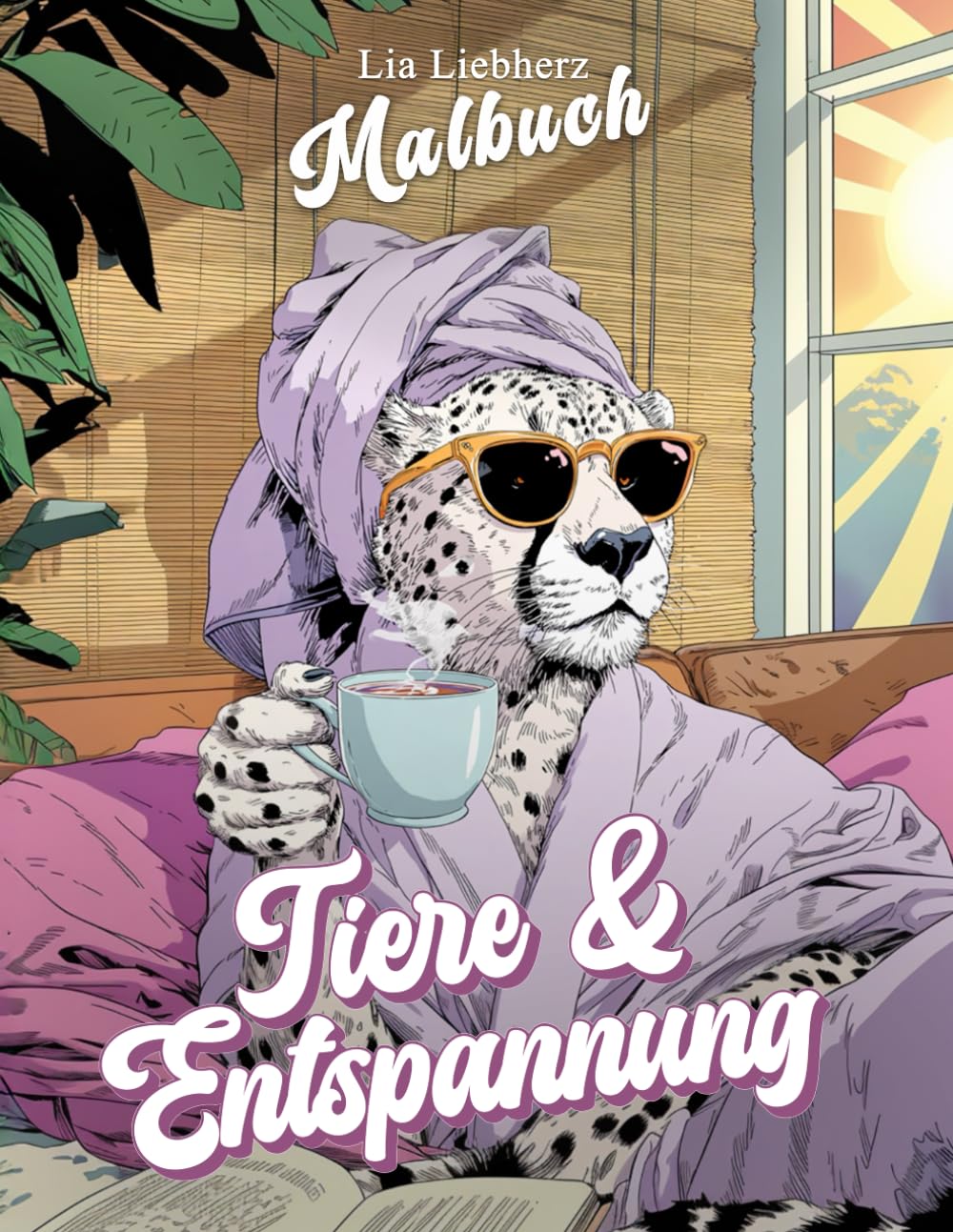 Malbuch für Erwachsene und Teenager - Tiere & Entspannung: 50 Motive von Tieren in entspannten Situationen | blumig | lustig | anti-stress | Achtsamkeit baixar o livro de graça