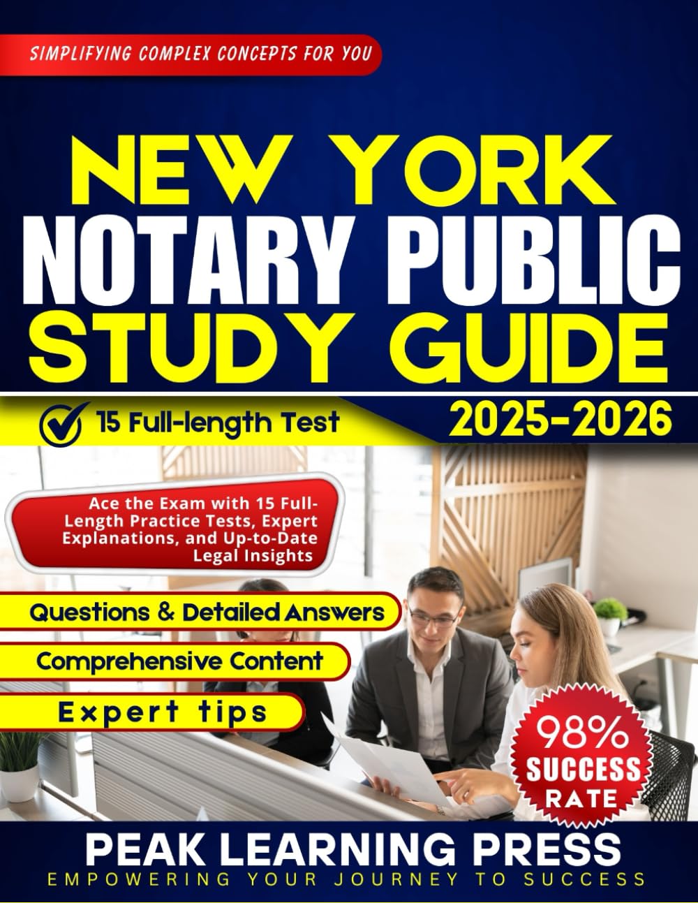 New York Notary Public Study Guide 2025 - 2026 (FULL COLOR): Ace the Exam with 15 Full-Length Practice Tests, Expert Explanations, and Up-to-Date Legal Insights baixar livro de graça