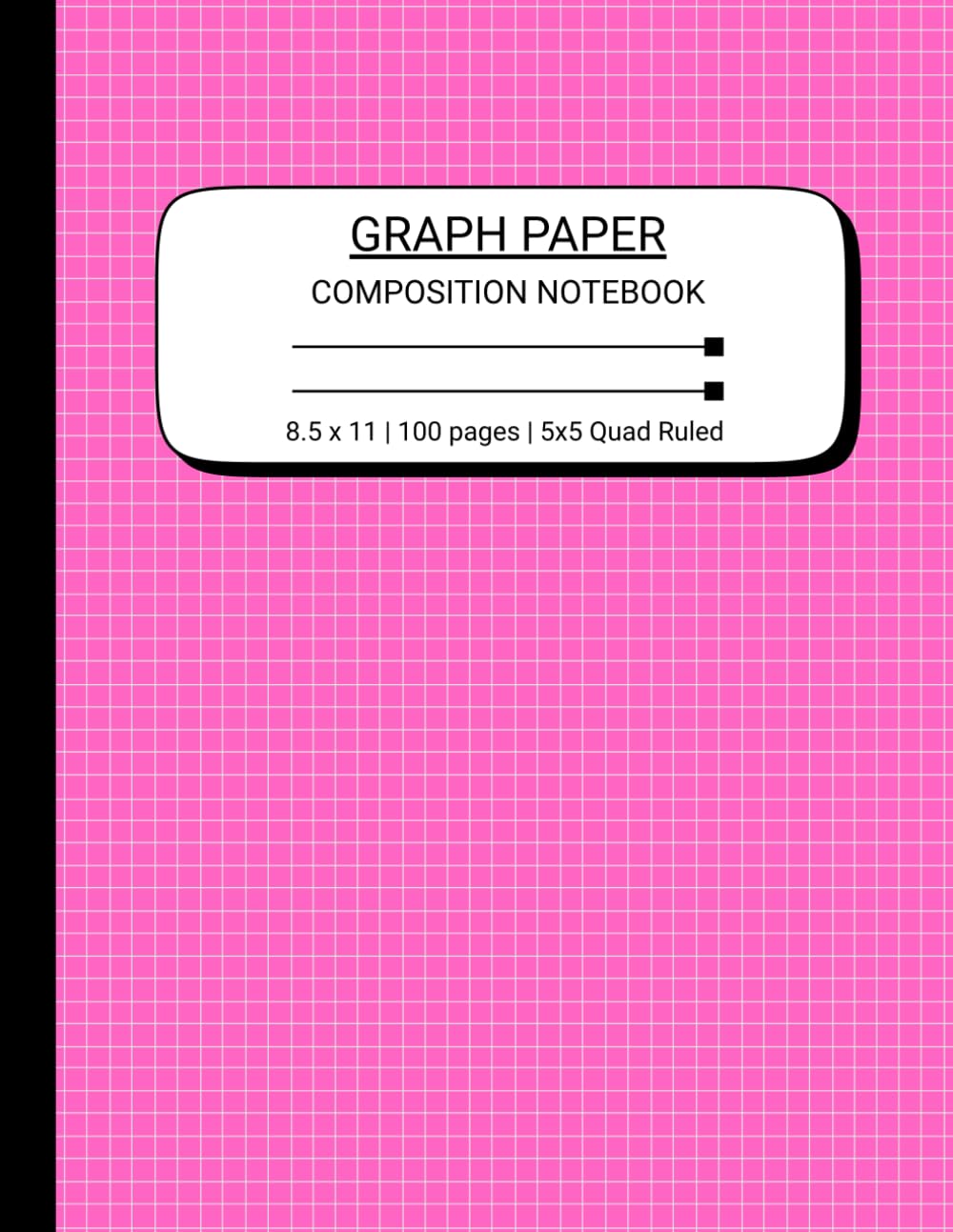 Graph Paper Composition Notebook: Pink Cover | Large 8.5 x 11 Inches | 100 Quad Ruled Pages (5x5) for School, Office, Engineering, and Creative Projects baixar o livro de graça