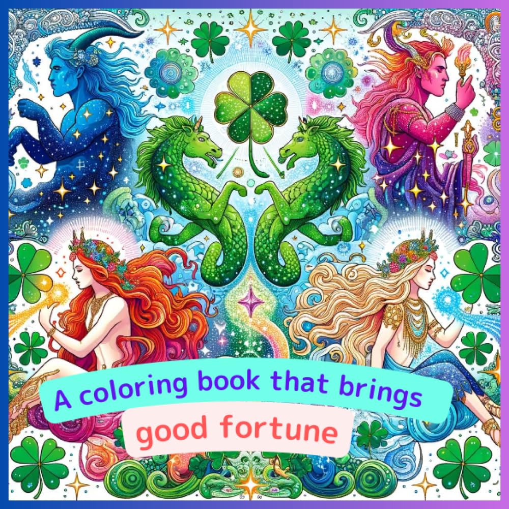 Coloring Book to Attract Good Luck: Messages from Myths to Invite Abundance