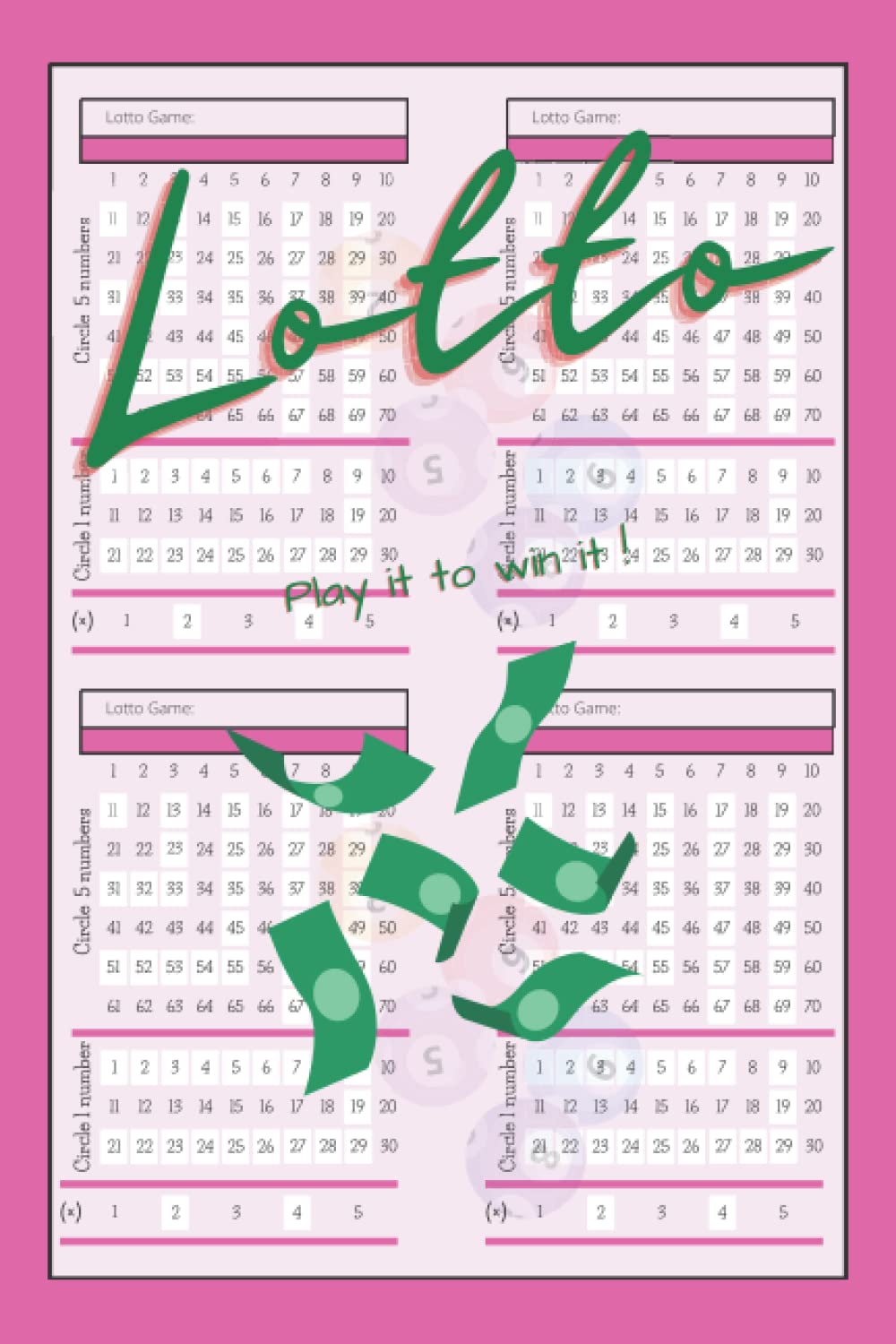 ler totalmente Lotto: Lotto number record book, Log winning numbers, MegaMillions, PowerBall, Cash4Life, Lottery guesses, Lottery book.
