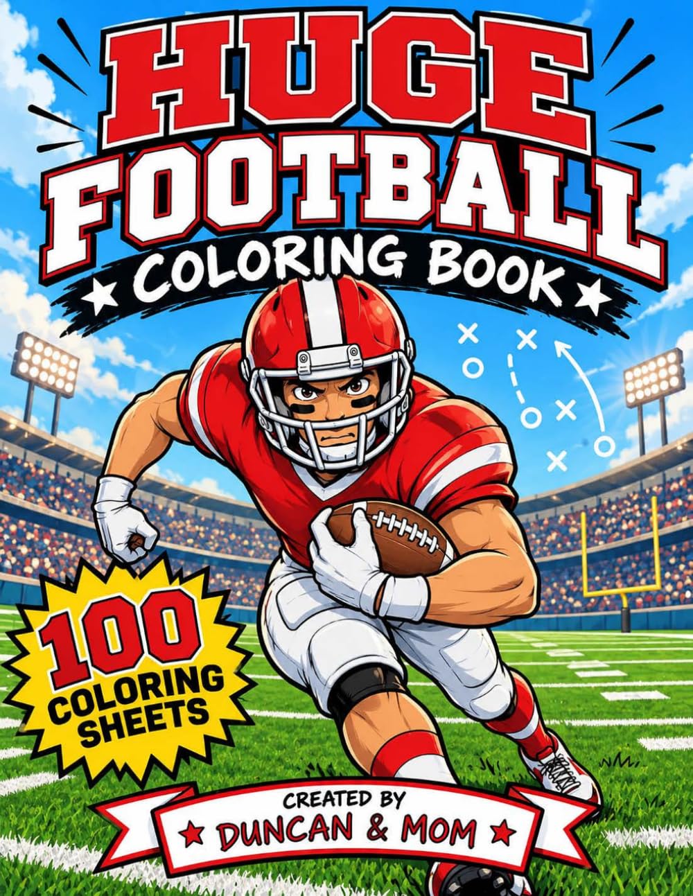 Football Coloring Book for Kids Ages 6-10: 100 Fun Pages of Positions, Game-Day Action, and Big Plays to Color (Sports Coloring Books for Kids) baixar o livro de graça