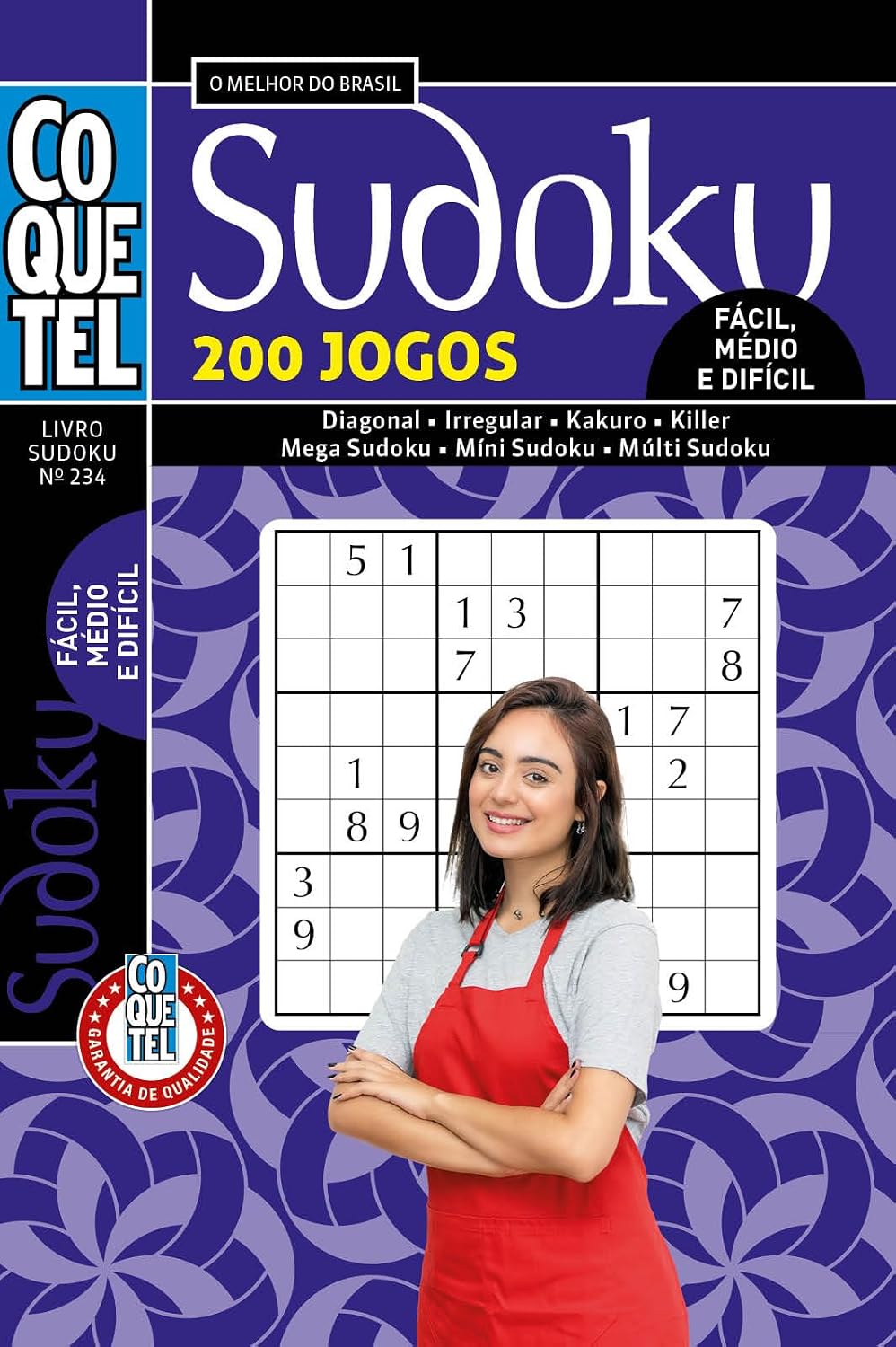Livro Coquetel Sudoku 234: Níveis fácil, médio e difícil baixar o livro de graça