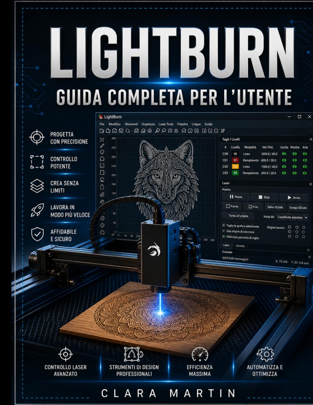 LIGHTBURN GUIDA COMPLETA PER L'UTENTE: Un manuale passo passo per padroneggiare la progettazione, la modifica, il controllo della macchina e il taglio... laser di precisione. (Italian Edition) baixar o livro de graça