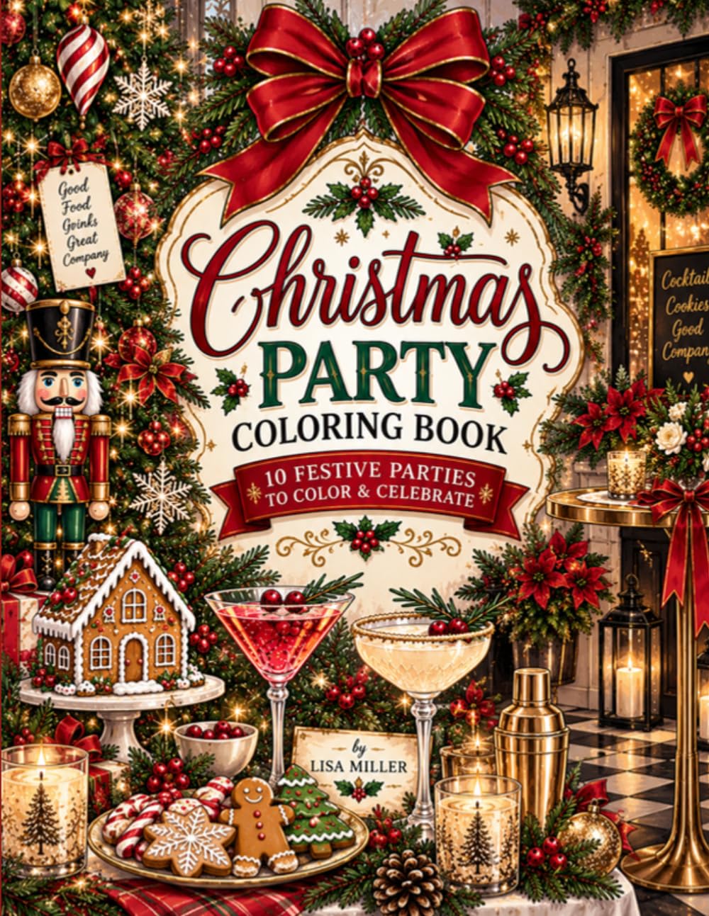 Christmas Party Coloring Book: 10 Festive Parties to Color & Celebrate baixar o livro de graça
