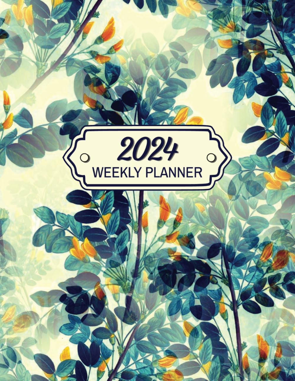 2024 Weekly Planner: A Beautiful Floral Cover One Year Weekly Agenda | January 2024 to December 2024 | Blank Appointment Book With Monthly Calendars baixar livro de graça