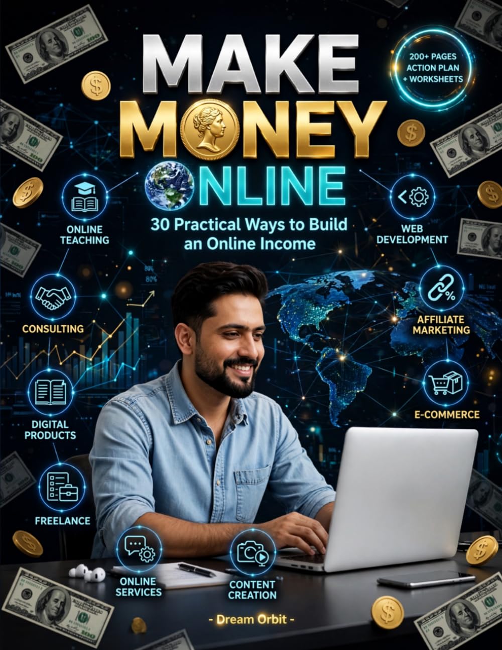 MAKE MONEY ONLINE: 30 Practical Ways to Build an Online Income: Freelancing, Side Hustles, Digital Products, Content Creation & More baixar livro de graça