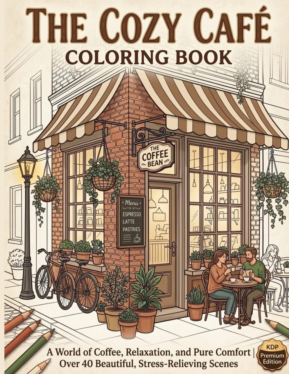 capítulo por capítulo baixar Cozy Coffee & Café Coloring Book: Relaxing Coffee Shops, Sweet Treats, Cozy Corners & Charming Café Scenes for Adults and Teens