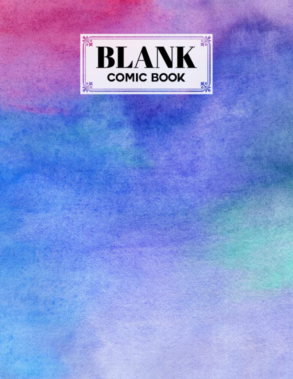 Blank Comic Book: Rainbow Watercolor Cover, Create Your Own Story, Journal, Notebook, Sketchbook for Kids and Adults, 120 Pages - Size 8.5" x 11" Notebook by Astrid Bode baixar livro de graça