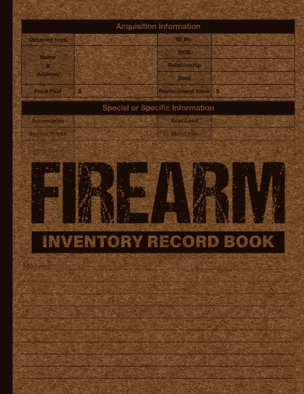 ler totalmente Firearms Inventory Record Book: Professional inventory tracking management log book for gun owners, collectors, & enthusiasts including acquisitions, repairs, alterations and disposition details