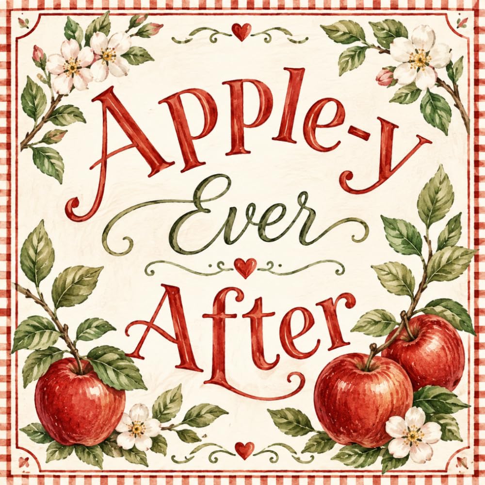 Apple-y Ever After: Apple Orchard Bridal Shower Guest Book and Gift Log | Red Gingham Design | 8.5 x 8.5 Inch Sign In Book for Wishes, Advice and Memories baixar livro de graça